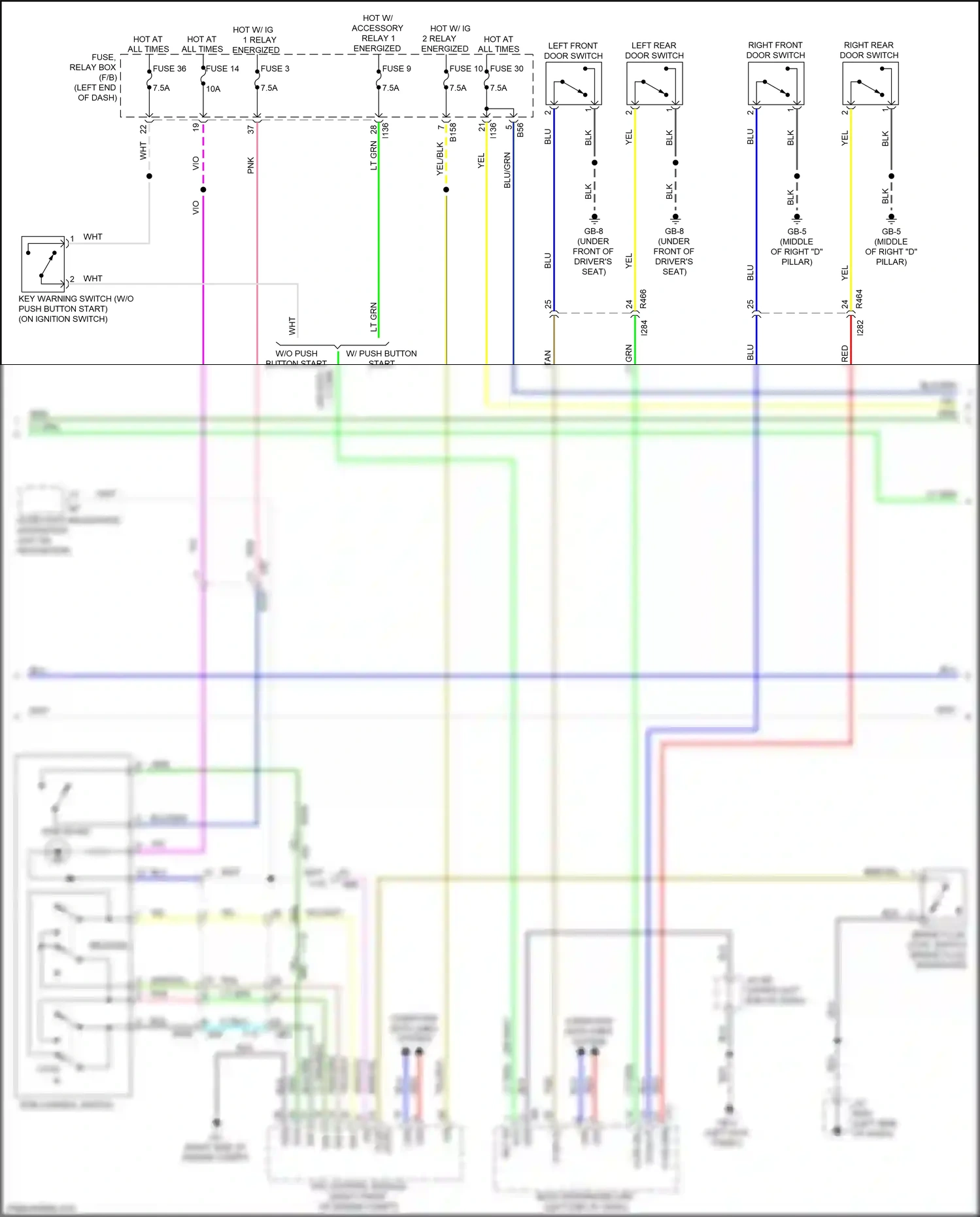 Wiring diagram fuse 10 for Subaru Forester SK (2018-2021) (4 of 7)