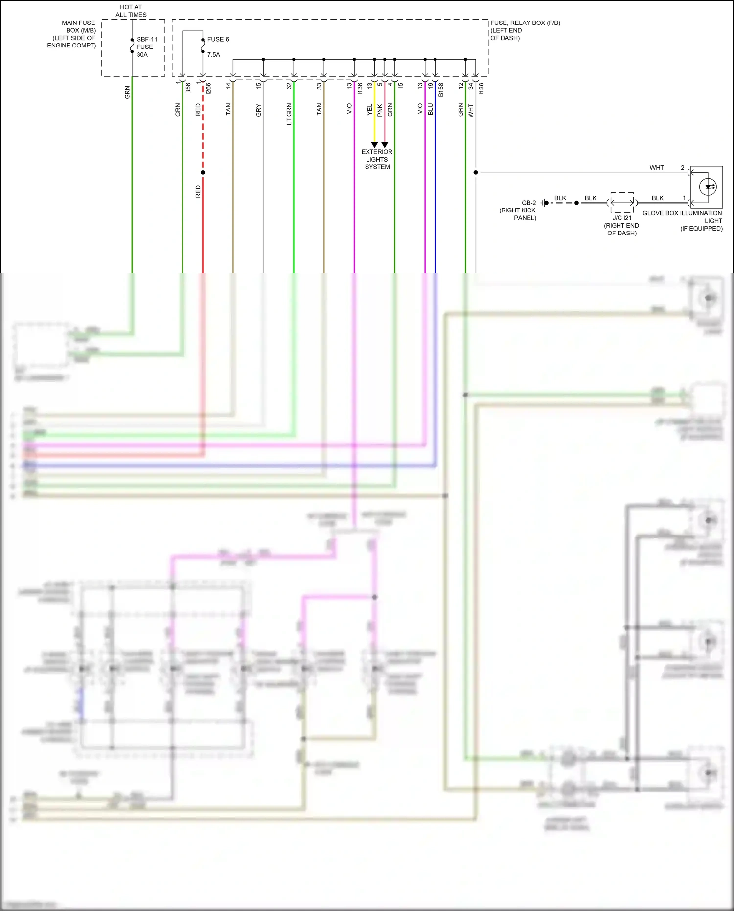 Wiring diagram gb-2 for Subaru Forester SK (2018-2021) (23 of 34)