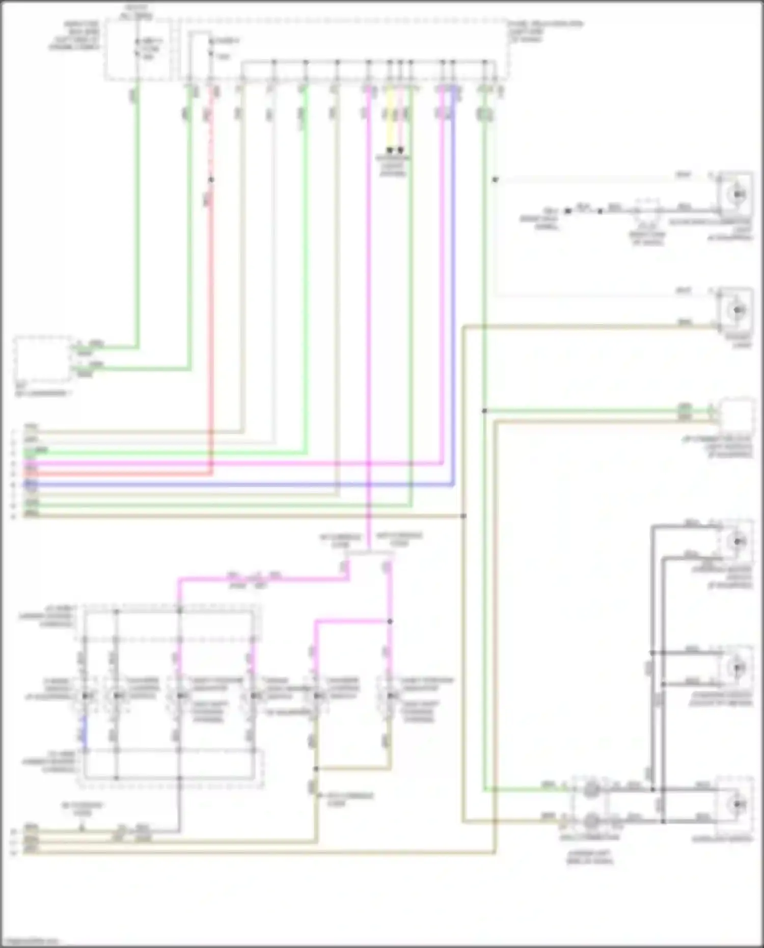 Wiring diagram glove box illumination light for Subaru Forester SK (2018-2021) (2 of 2)