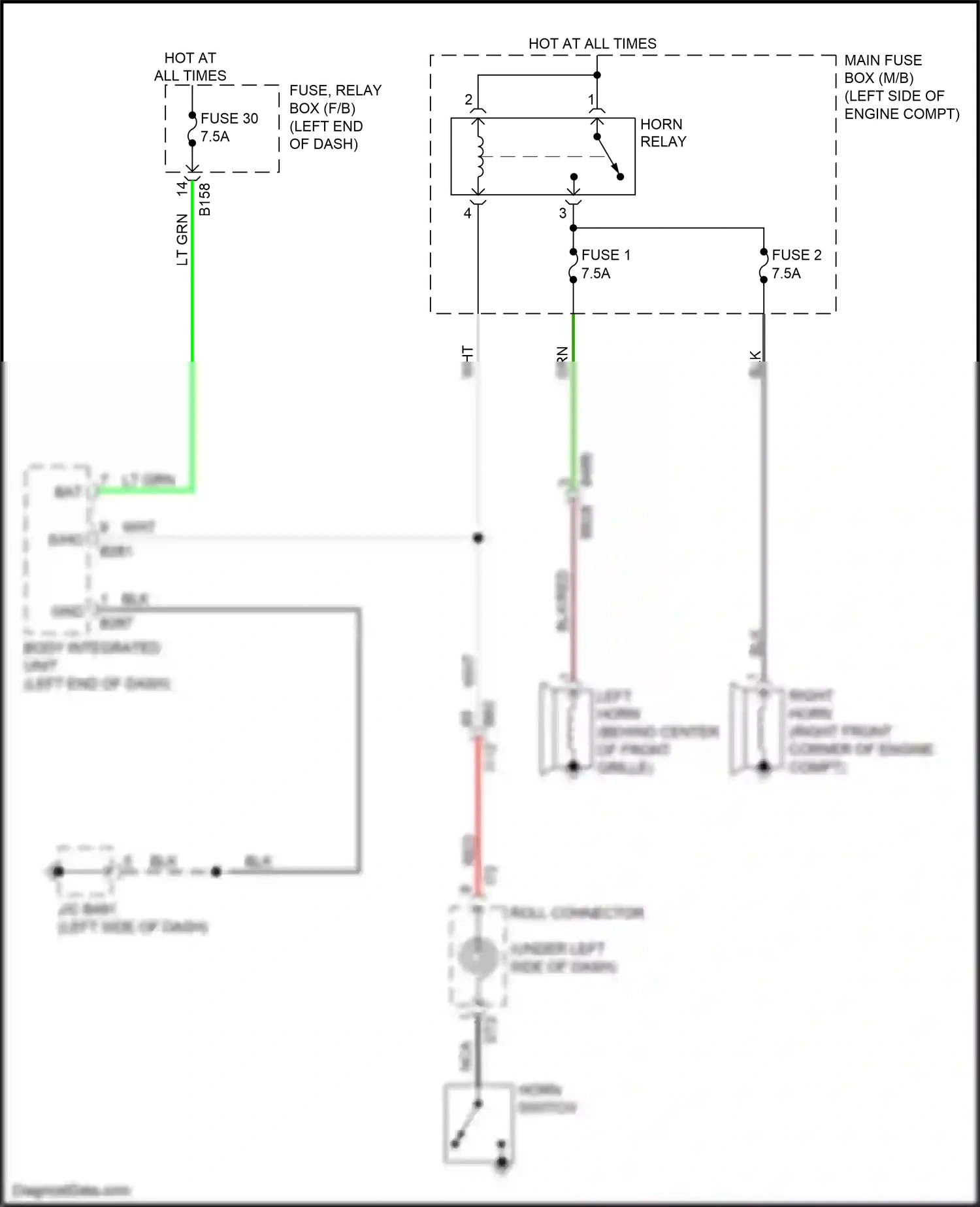 Wiring diagram grn for Subaru Forester SK (2018-2021) (8 of 108)