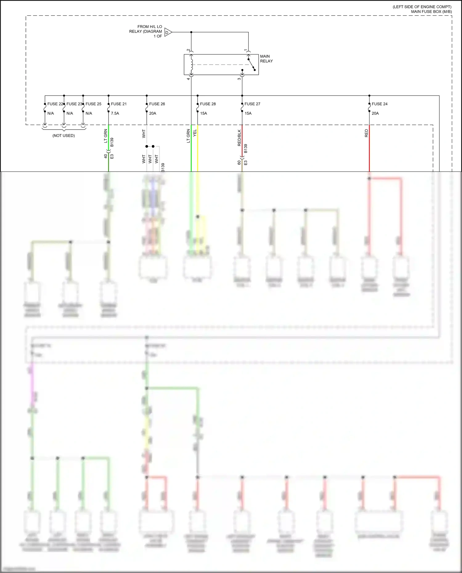 Wiring diagram ignition coil 3 for Subaru Forester SK (2018-2021) (2 of 3)