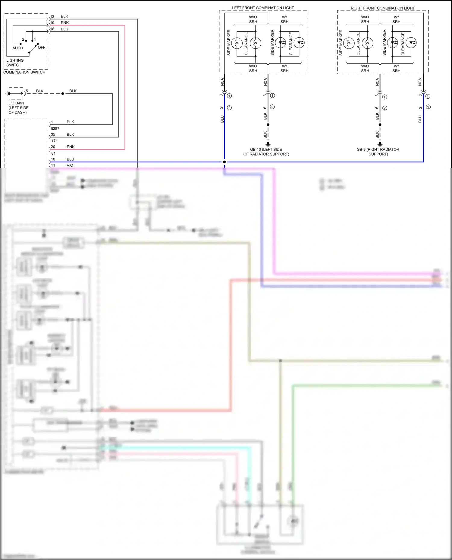 Wiring diagram indicator needle illumination light for Subaru Forester SK (2018-2021) (1 of 1)
