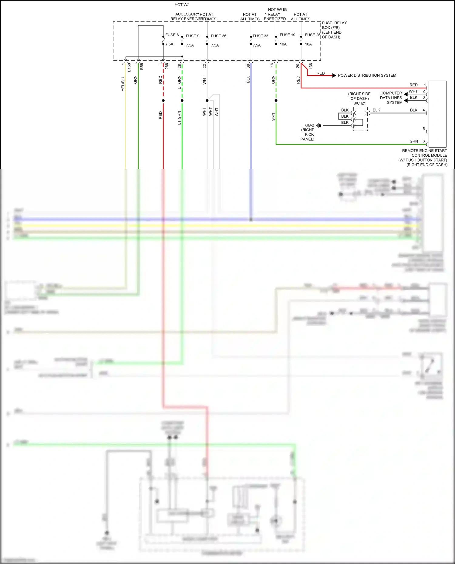 Subaru Forester SK (2018-2021) key warning switch wiring diagram  (3 of 9)