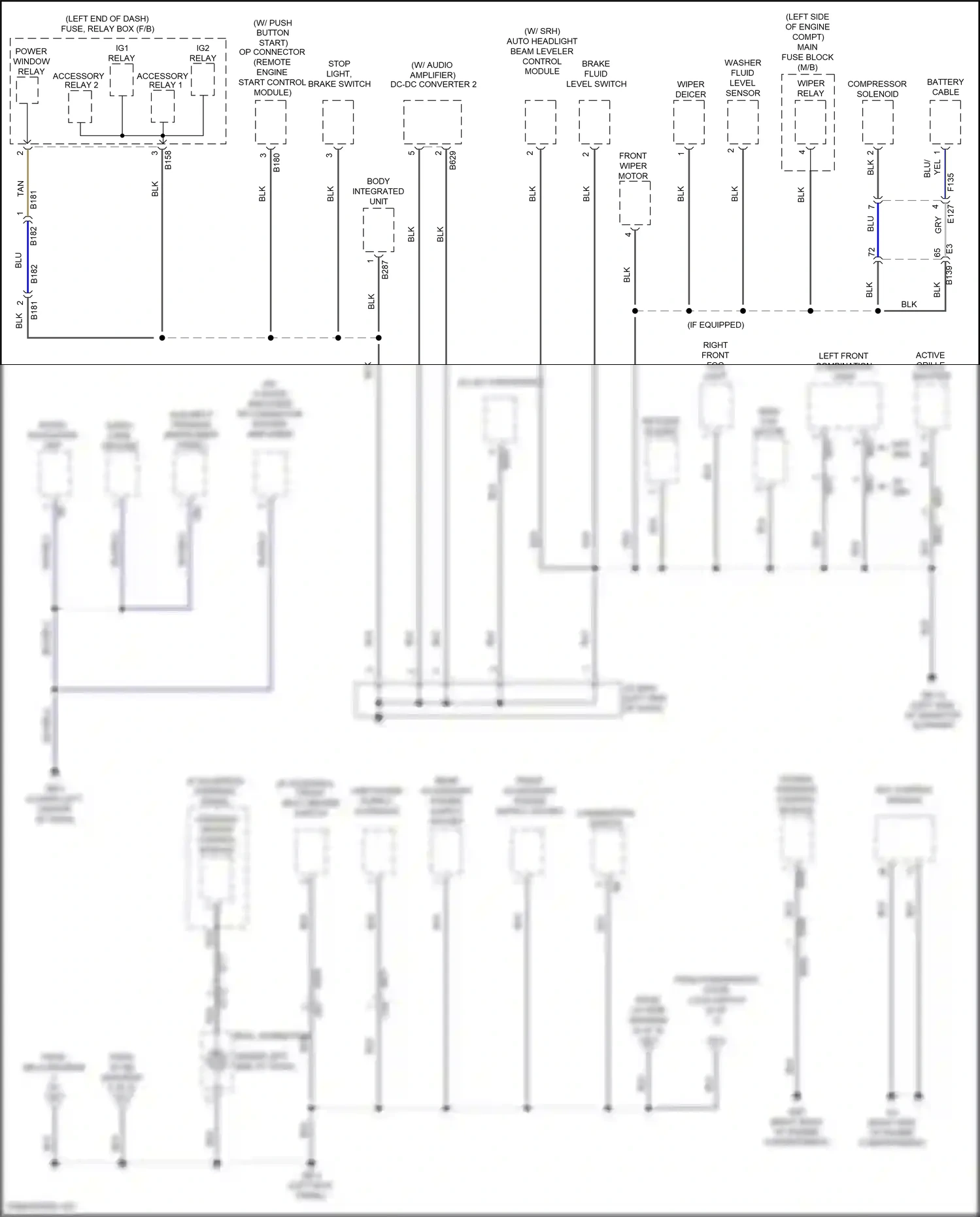 Wiring diagram keyless buzzer for Subaru Forester SK (2018-2021) (2 of 3)