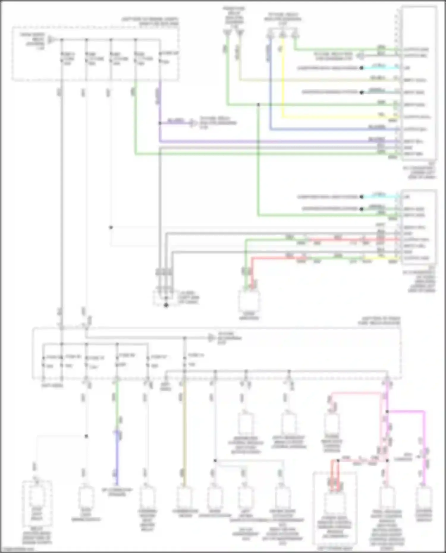 Wiring diagram keyless entry control module for Subaru Forester SK (2018-2021) (3 of 4)