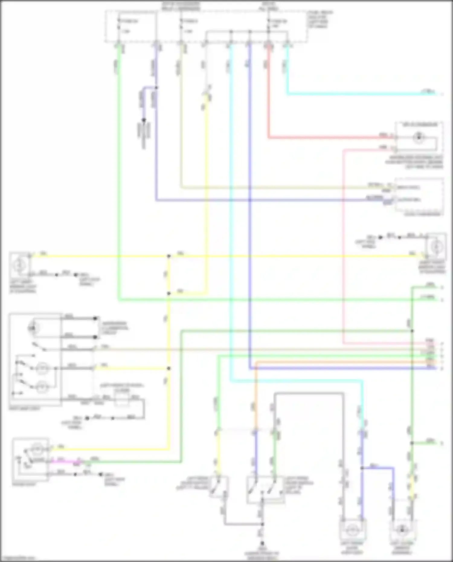 Wiring diagram left "c" pillar) for Subaru Forester SK (2018-2021) (2 of 2)