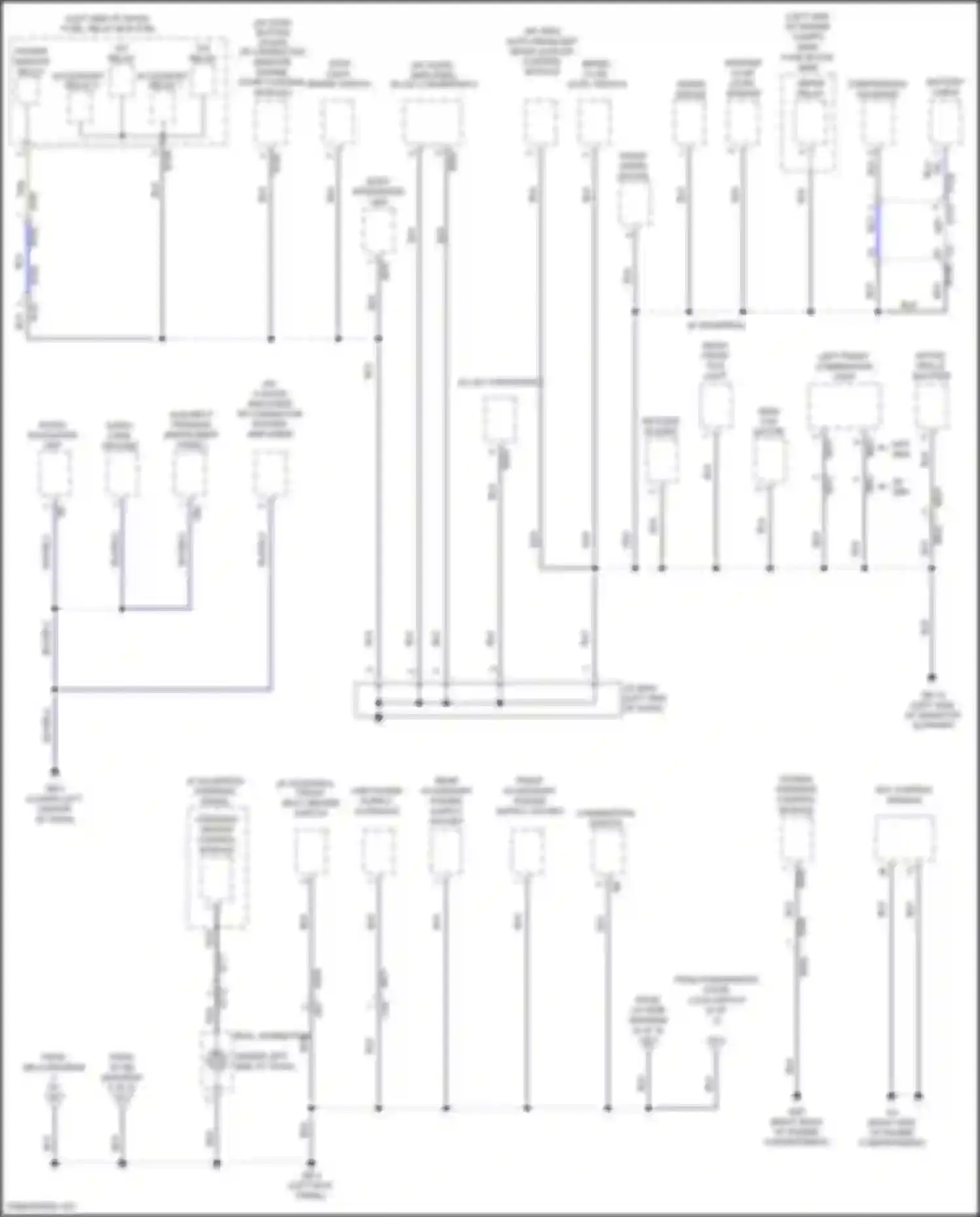 Wiring diagram left front combination light for Subaru Forester SK (2018-2021) (2 of 3)