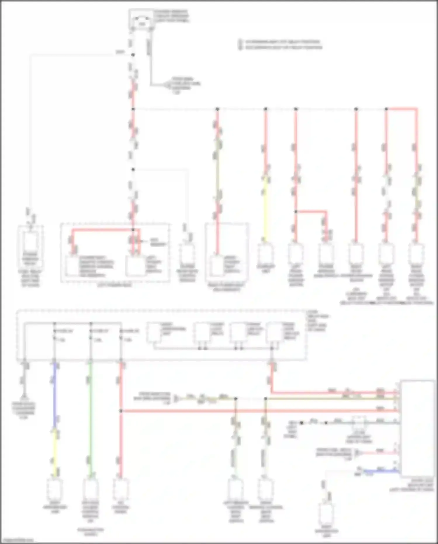 Wiring diagram left remote control back rest switch for Subaru Forester SK (2018-2021) (1 of 1)
