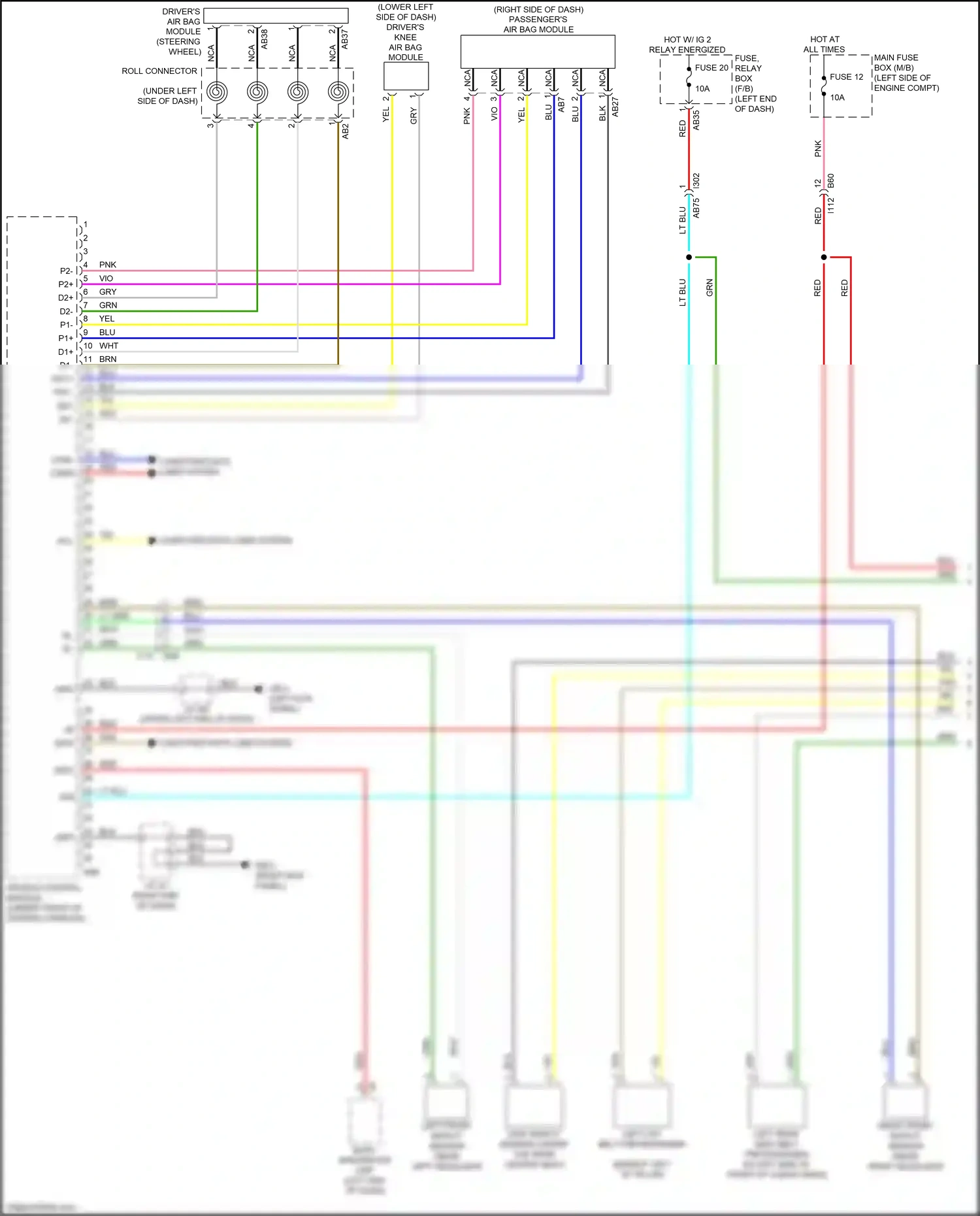 Wiring diagram lt blu for Subaru Forester SK (2018-2021) (26 of 79)