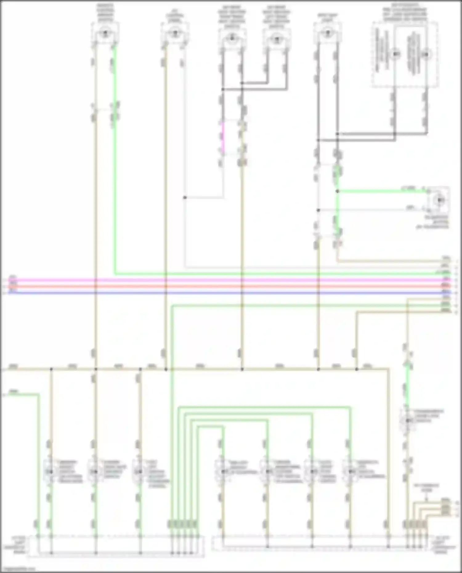Wiring diagram memory height switch for Subaru Forester SK (2018-2021) (2 of 3)