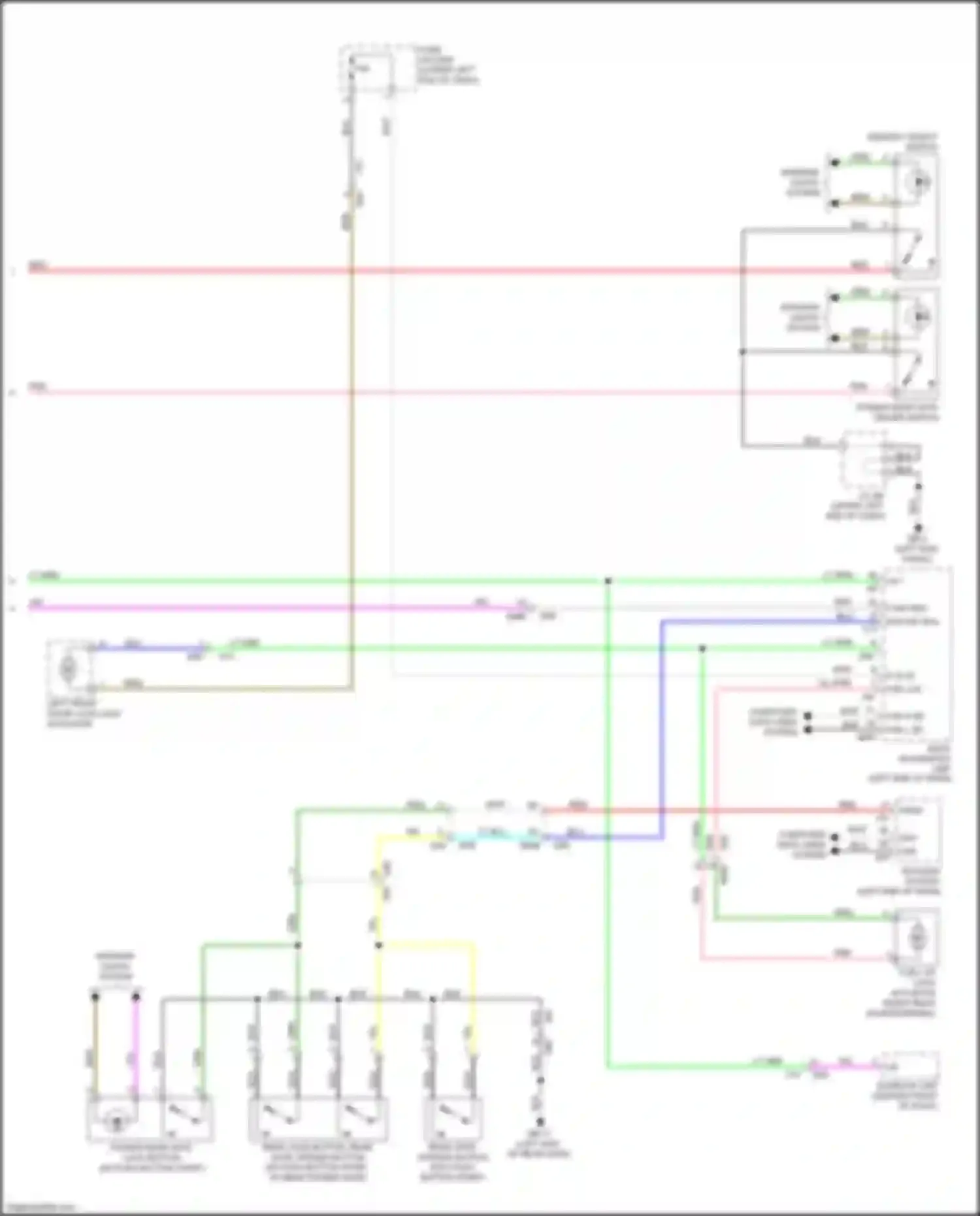 Wiring diagram memory height switch for Subaru Forester SK (2018-2021) (3 of 3)