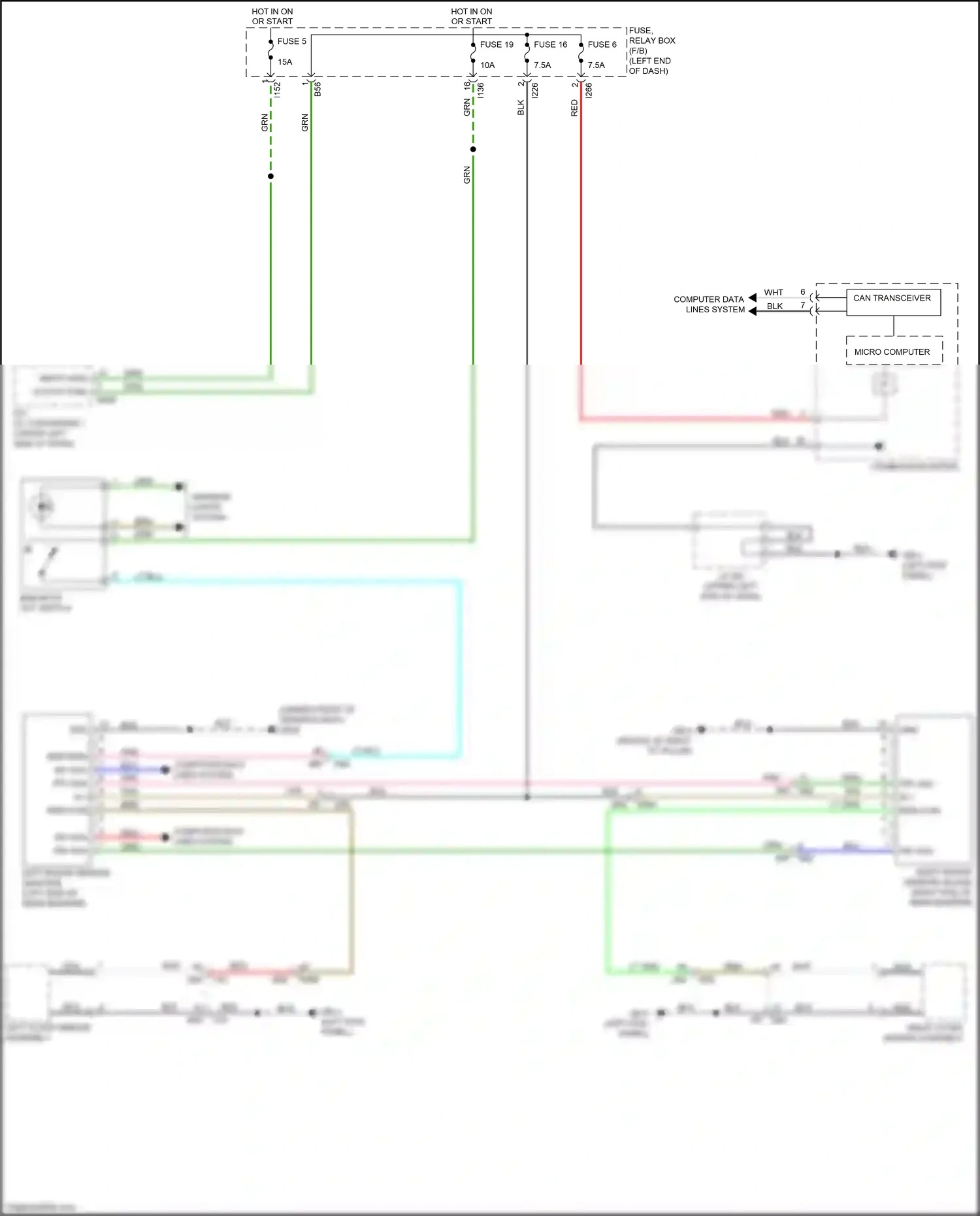 Subaru Forester SK (2018-2021) micro computer wiring diagram  (7 of 9)