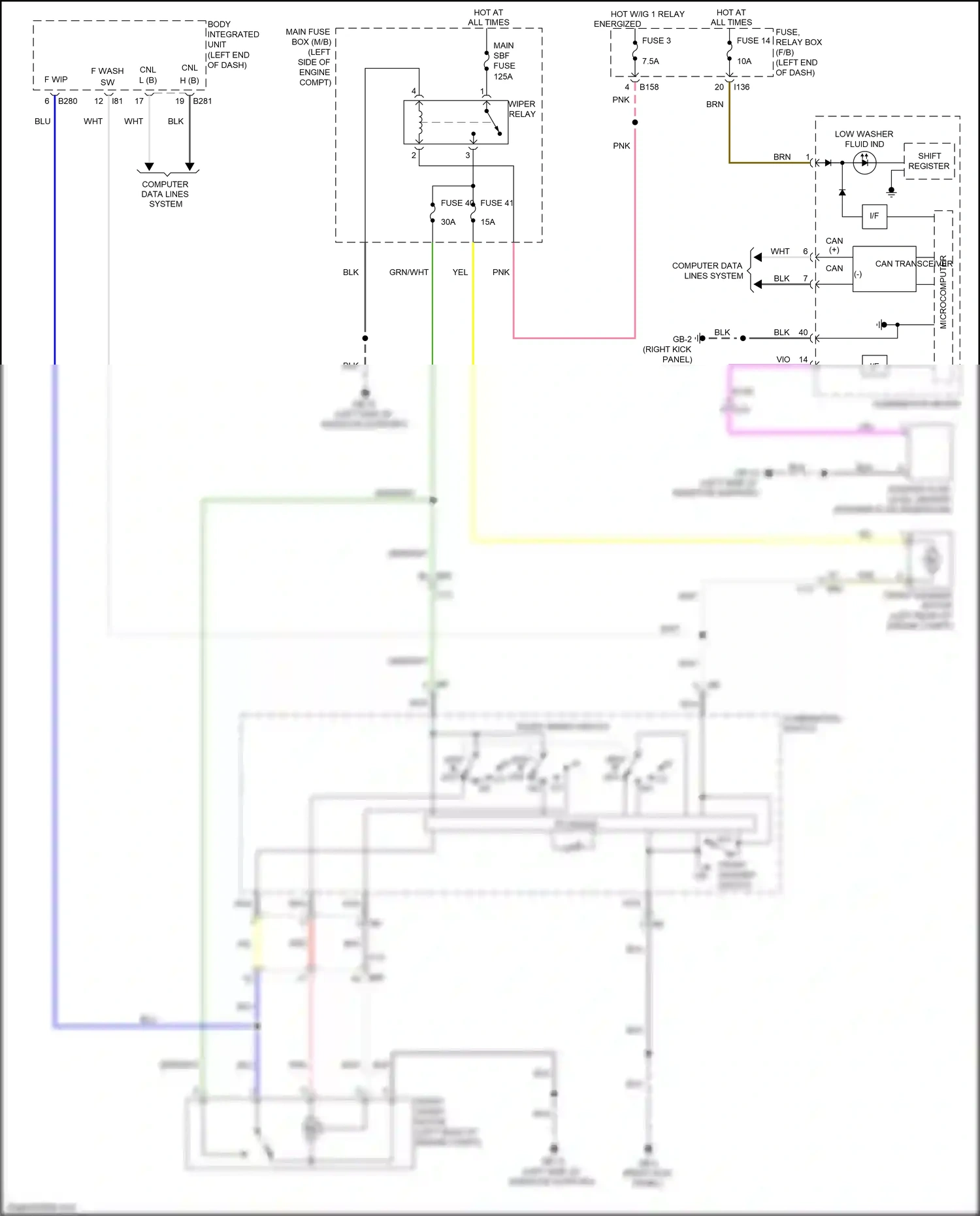 Wiring diagram nca for Subaru Forester SK (2018-2021) (4 of 73)