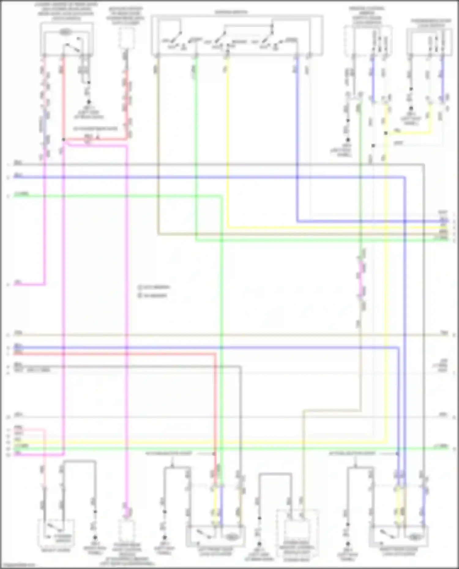 Wiring diagram power seat, remote control module left power seat for Subaru Forester SK (2018-2021) (2 of 4)