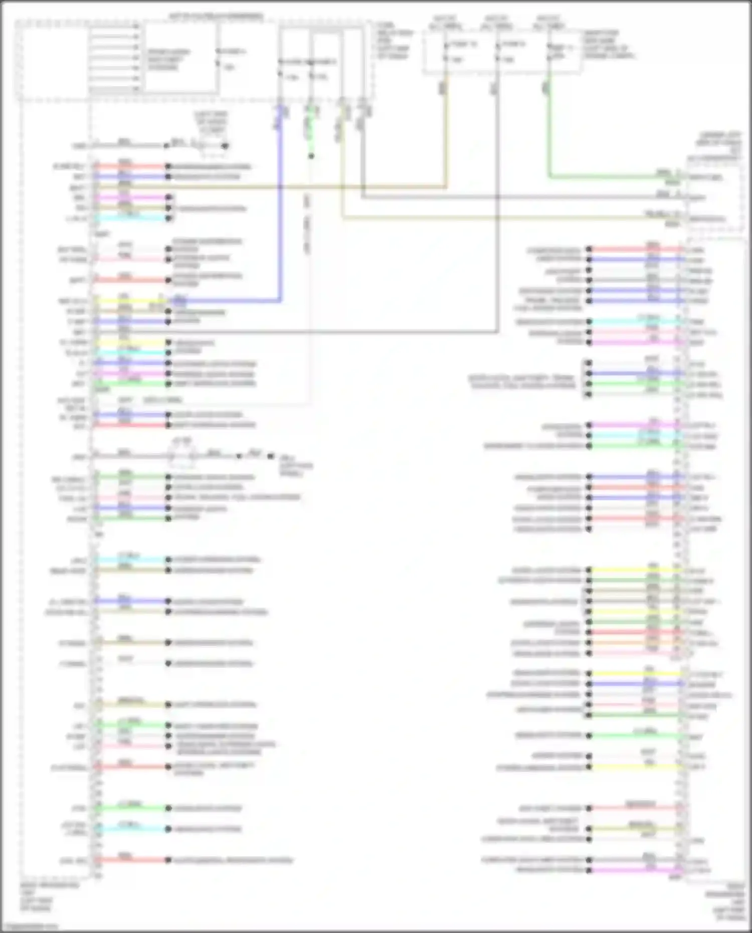 Wiring diagram power windows system for Subaru Forester SK (2018-2021) (1 of 1)