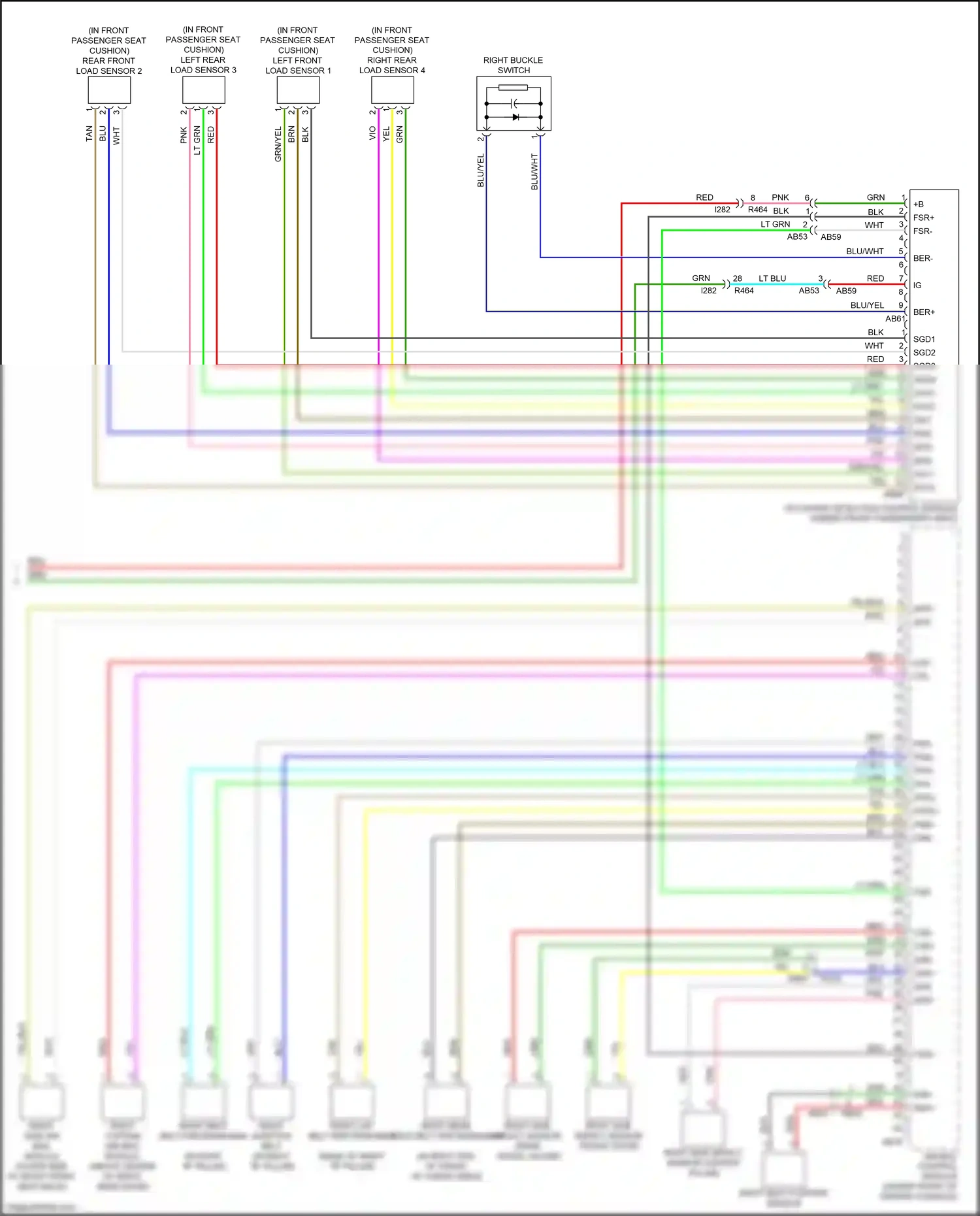 Wiring diagram prr- for Subaru Forester SK (2018-2021) (1 of 1)