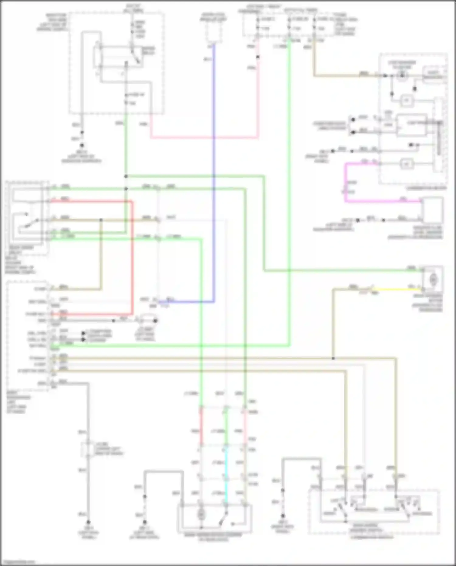 Wiring diagram r wip rly for Subaru Forester SK (2018-2021) (2 of 2)
