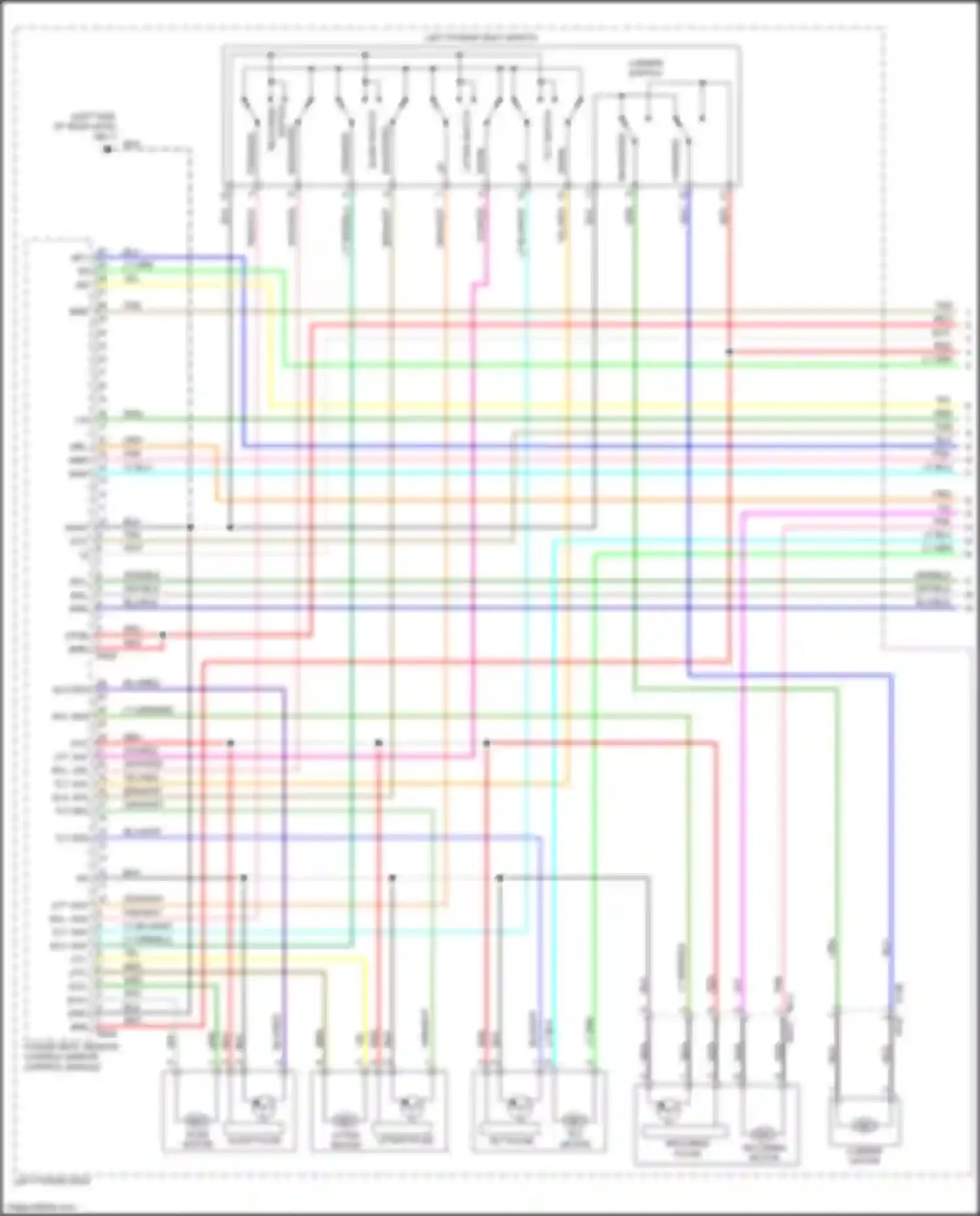 Wiring diagram reclining pulse for Subaru Forester SK (2018-2021) (1 of 1)
