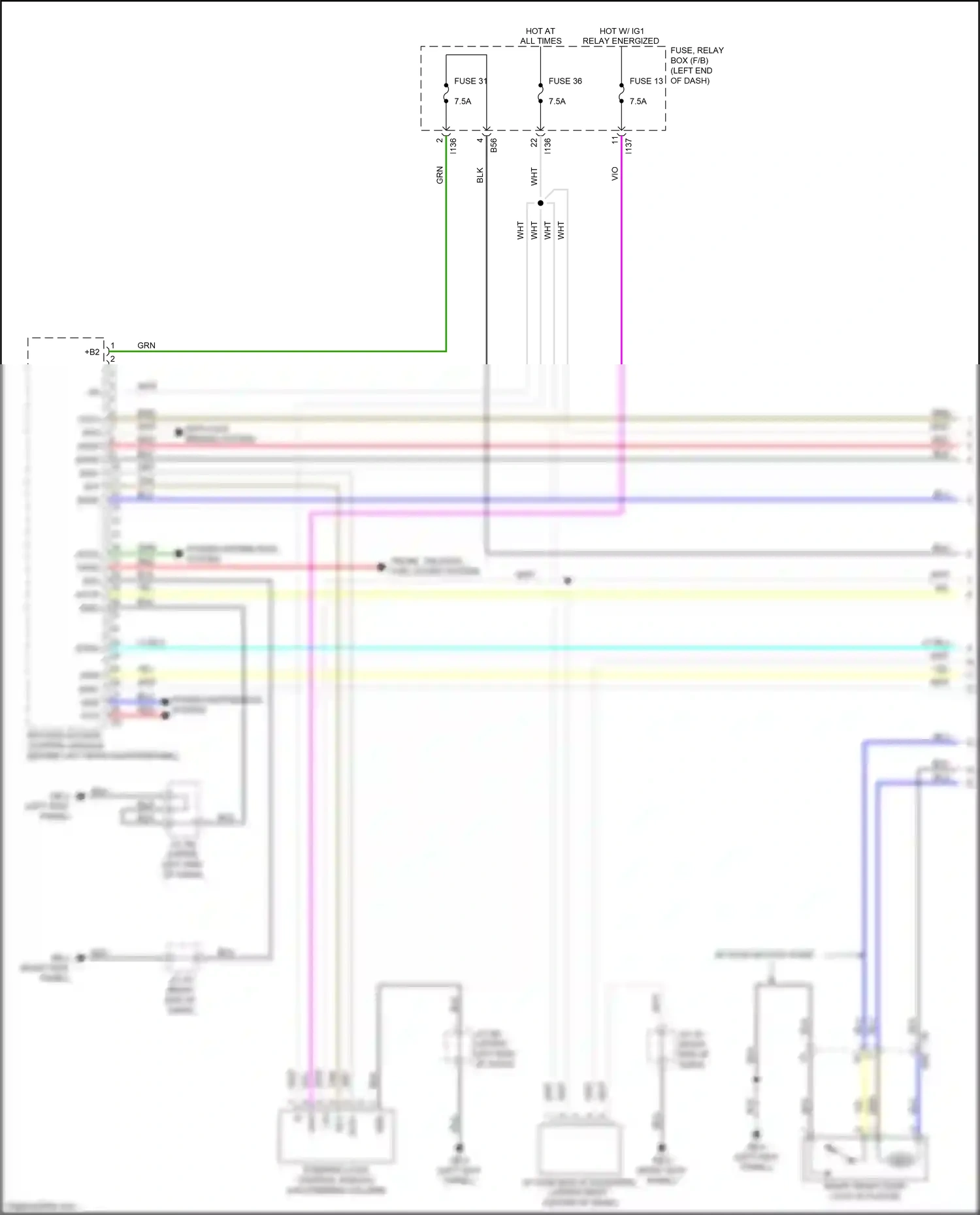 Wiring diagram red for Subaru Forester SK (2018-2021) (64 of 114)