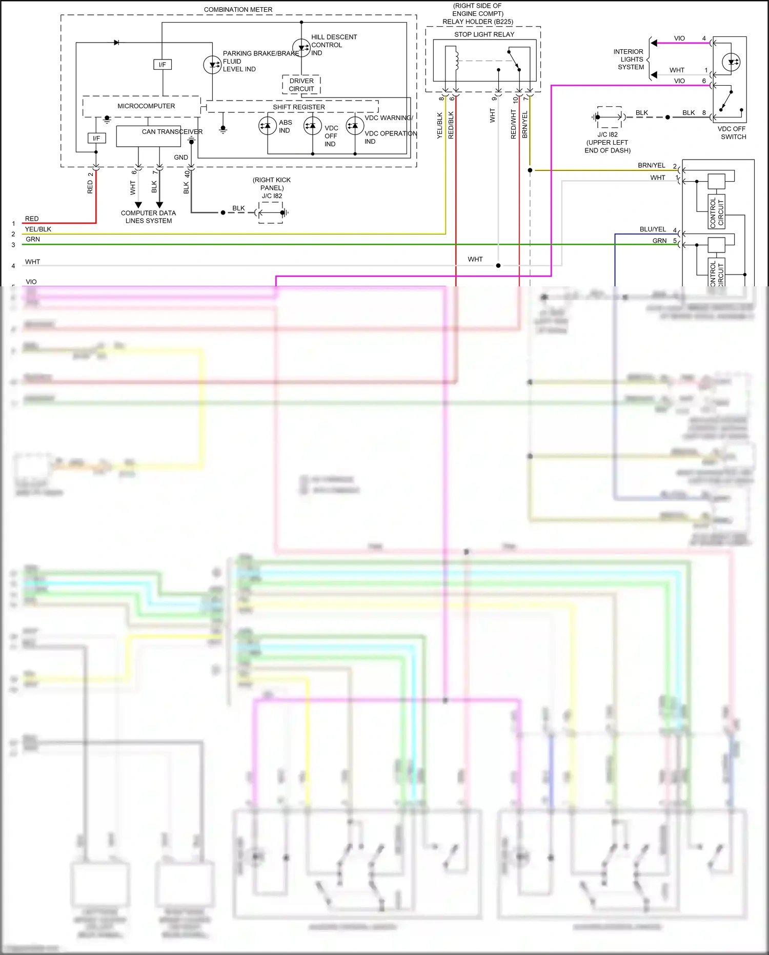 Wiring diagram red/blk for Subaru Forester SK (2018-2021) (2 of 6)