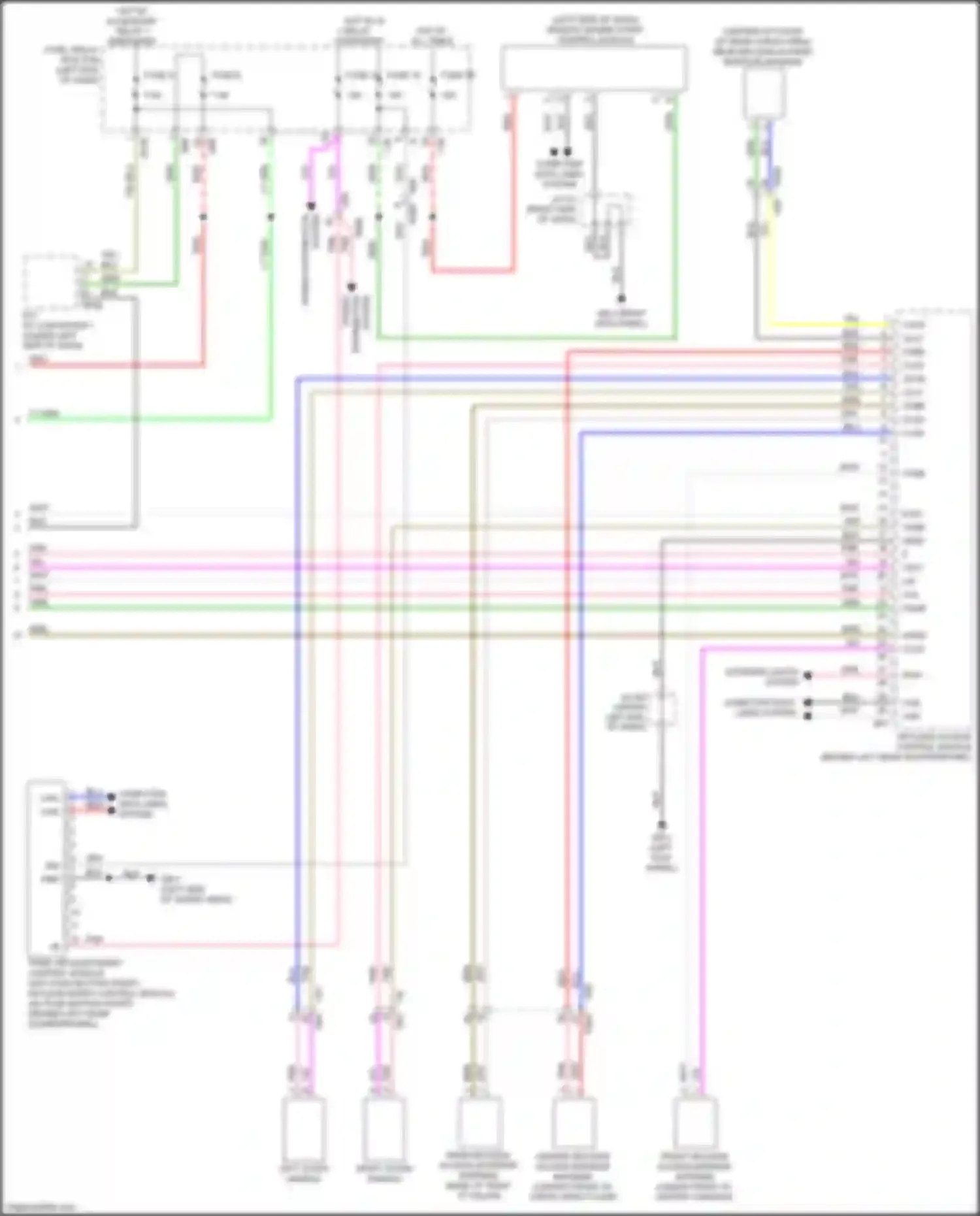 Wiring diagram remote engine start control module for Subaru Forester SK (2018-2021) (1 of 6)