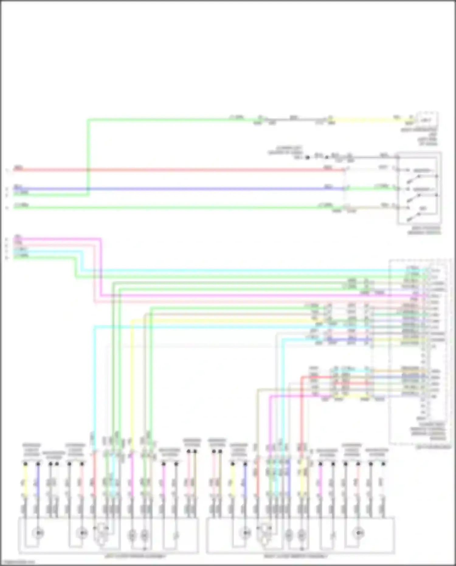 Wiring diagram right outer mirror assembly for Subaru Forester SK (2018-2021) (5 of 9)