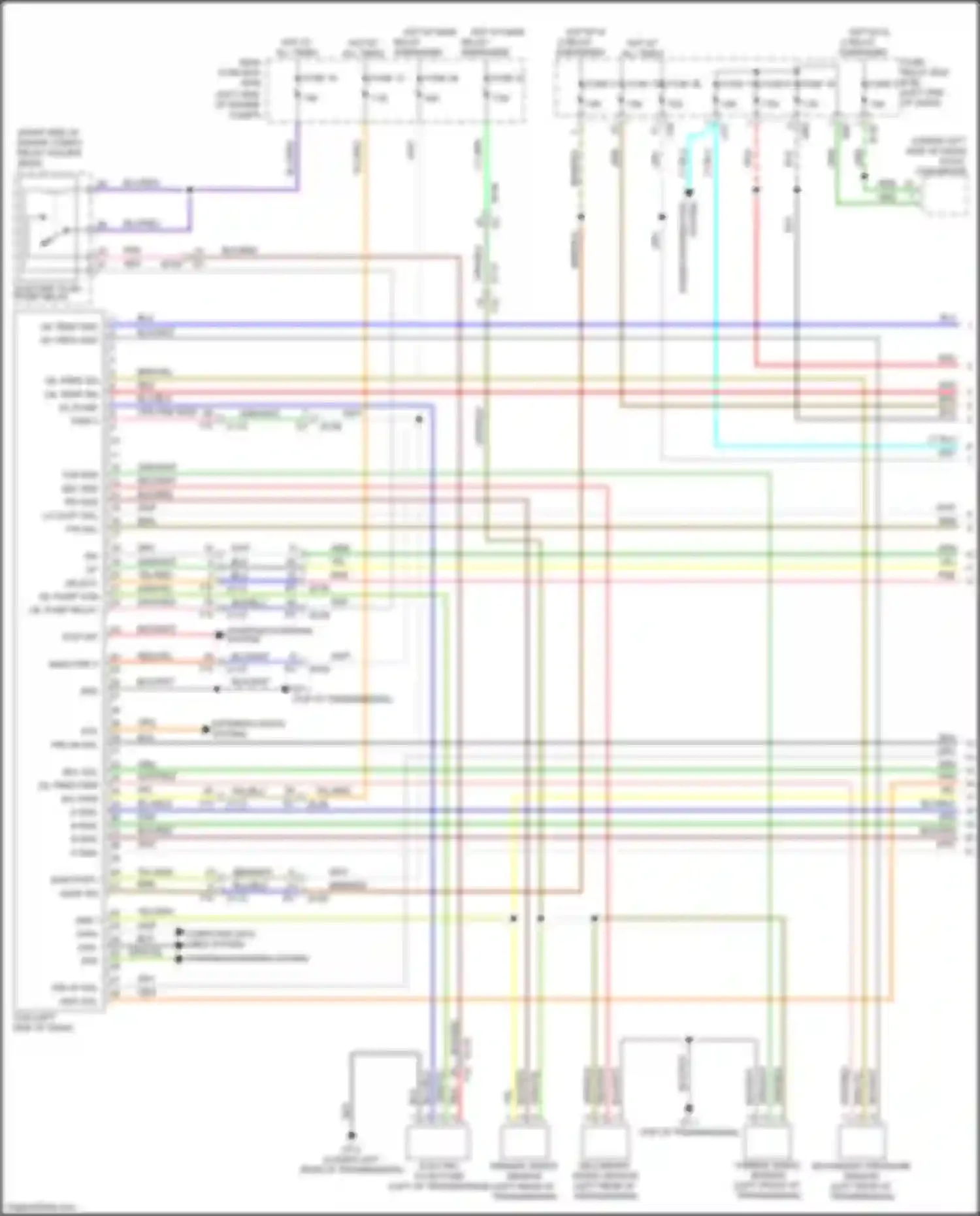 Wiring diagram secondary speed sensor for Subaru Forester SK (2018-2021) (4 of 4)