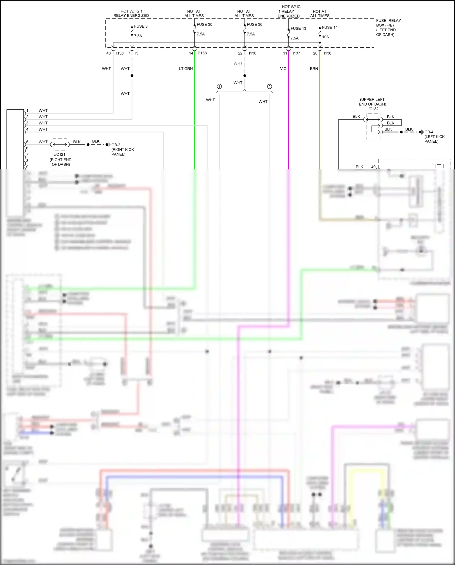 Wiring diagram security ind for Subaru Forester SK (2018-2021) (3 of 6)