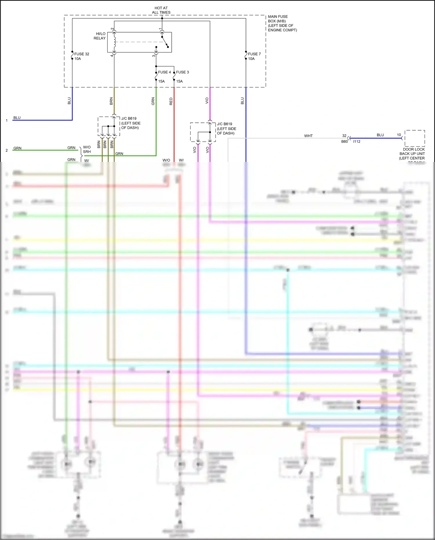 Wiring diagram select lever for Subaru Forester SK (2018-2021) (3 of 7)