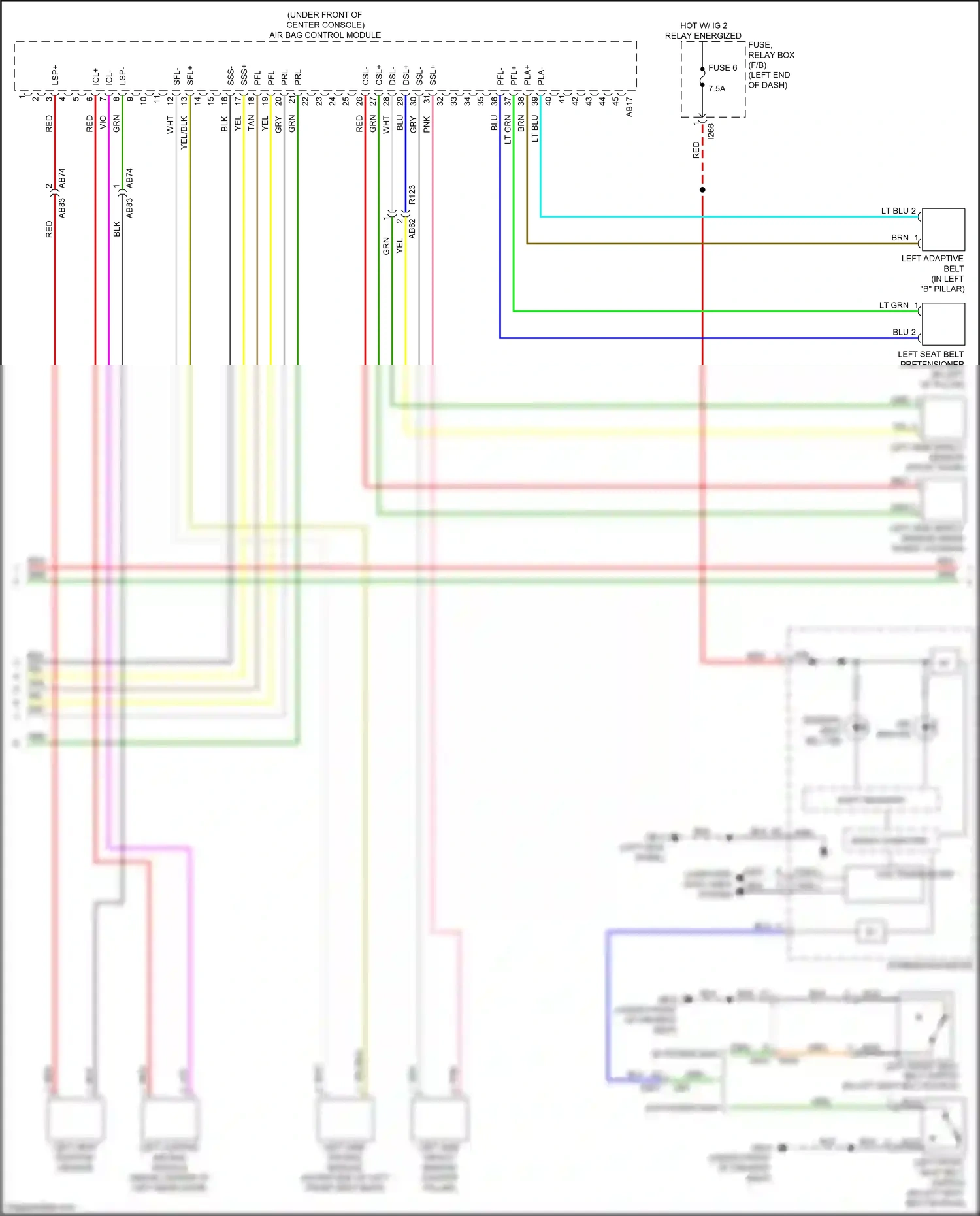 Wiring diagram sfl- for Subaru Forester SK (2018-2021) (1 of 1)
