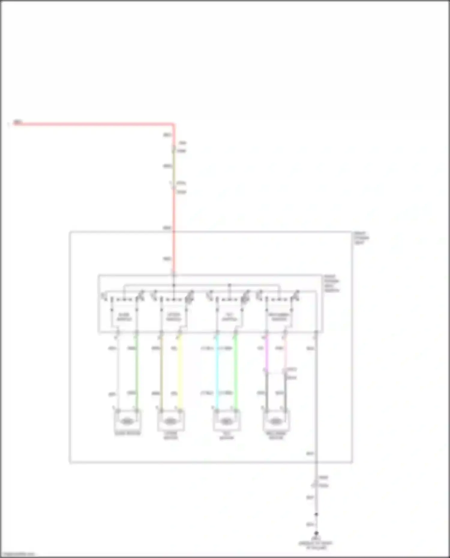 Wiring diagram slide switch for Subaru Forester SK (2018-2021) (3 of 3)
