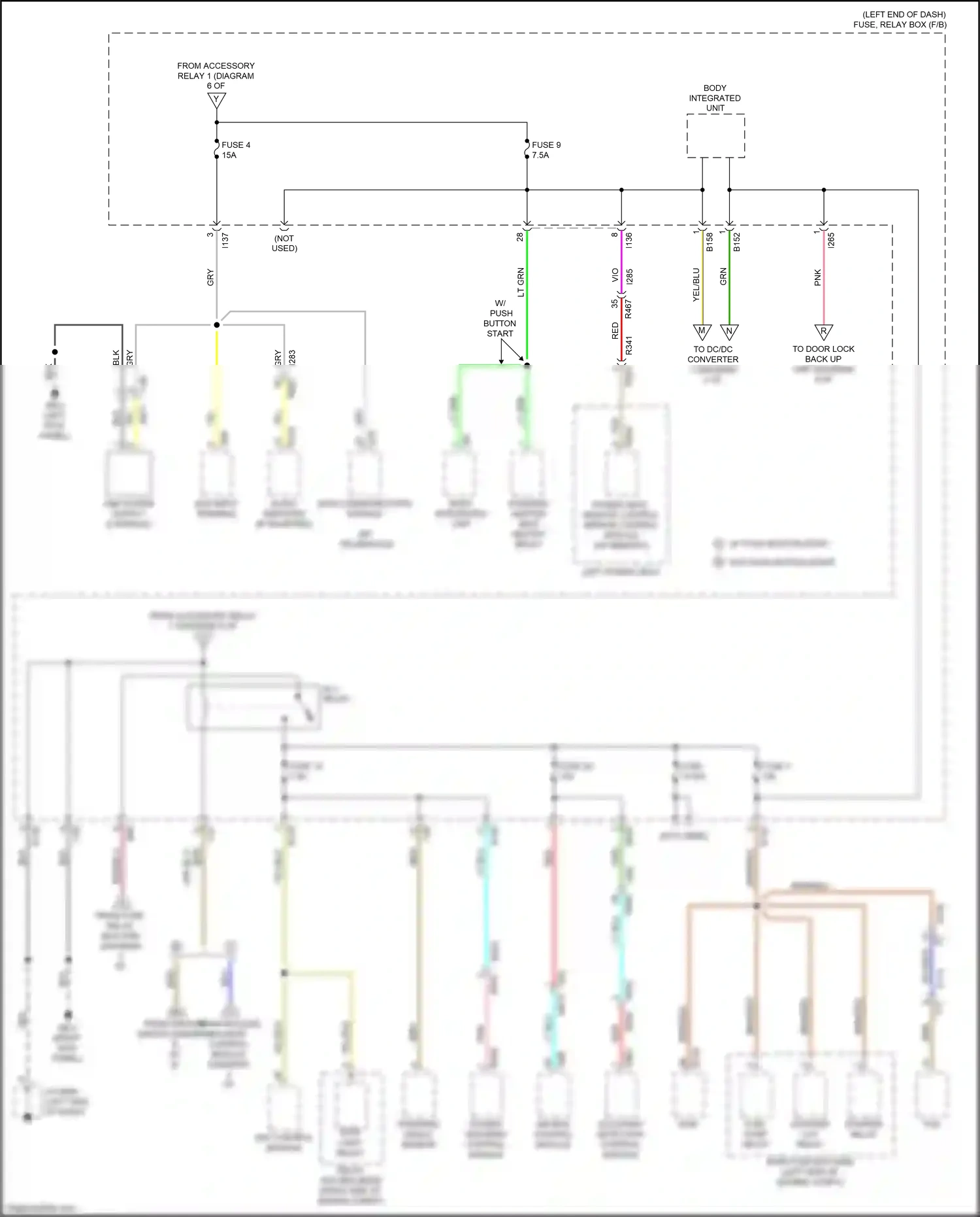 Wiring diagram stop light relay for Subaru Forester SK (2018-2021) (4 of 4)