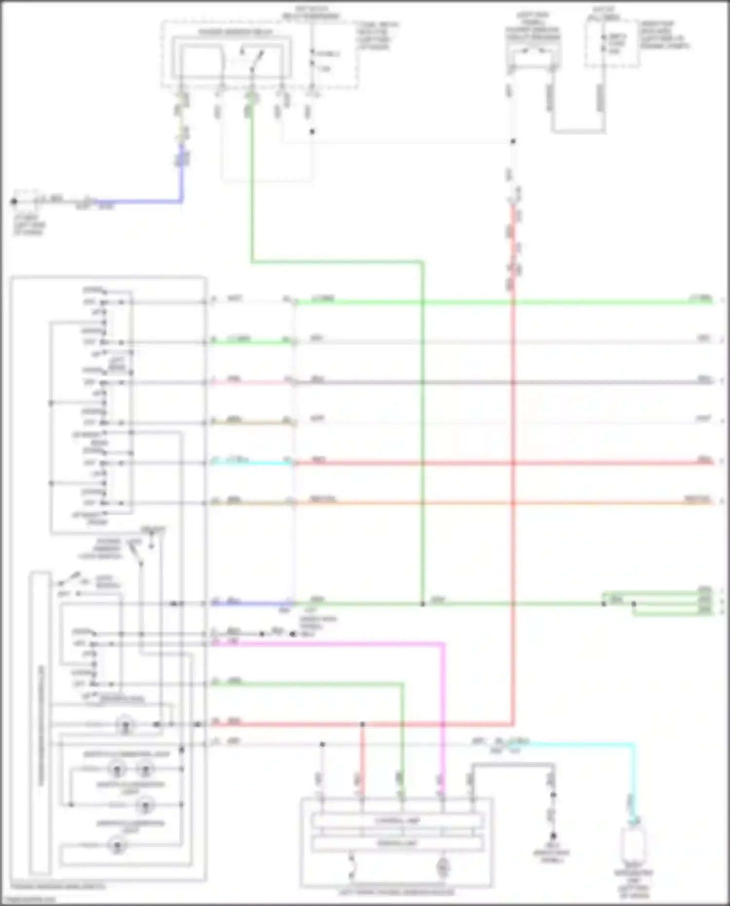 Wiring diagram switch illumination light for Subaru Forester SK (2018-2021) (2 of 3)