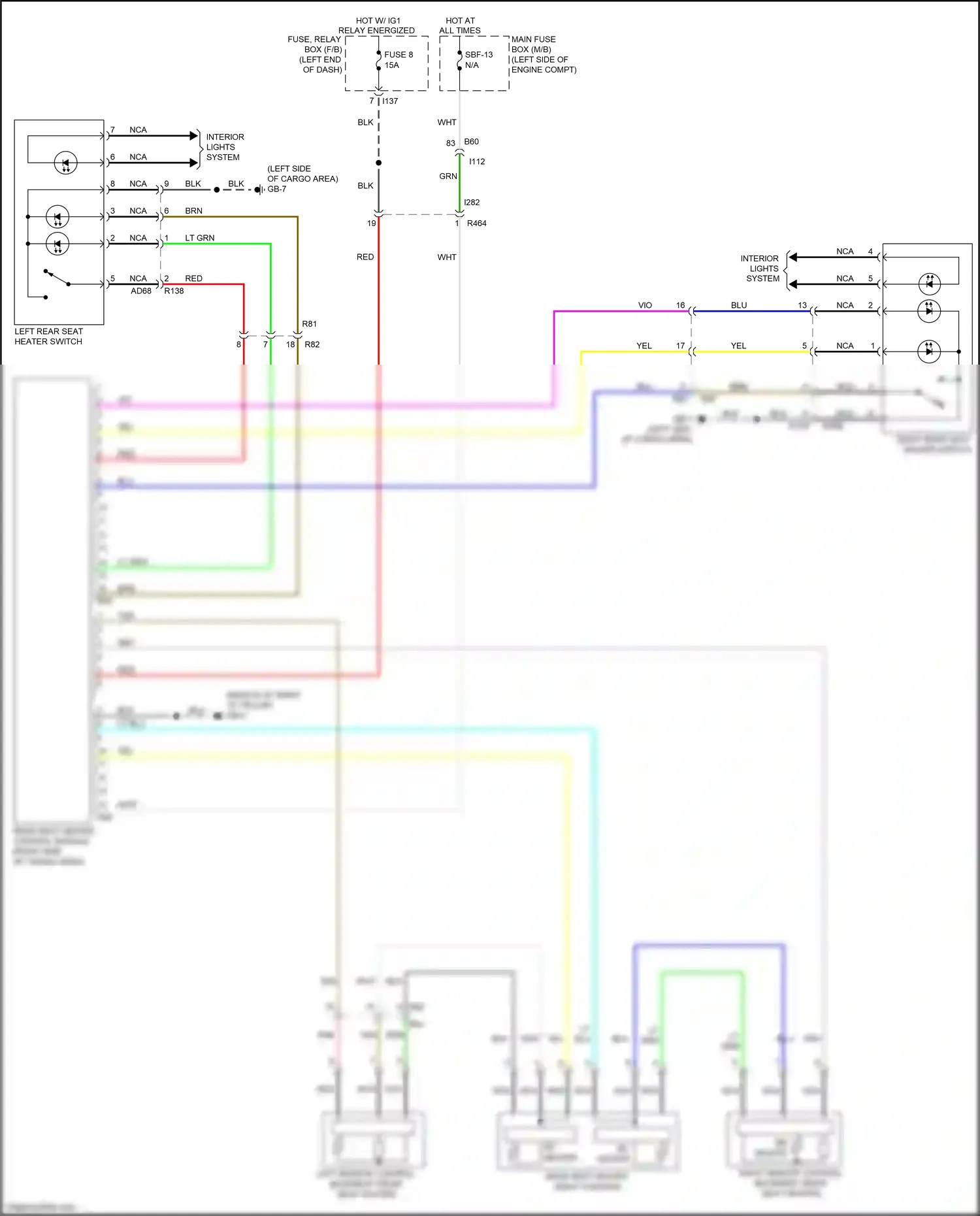 Wiring diagram tan for Subaru Forester SK (2018-2021) (68 of 73)