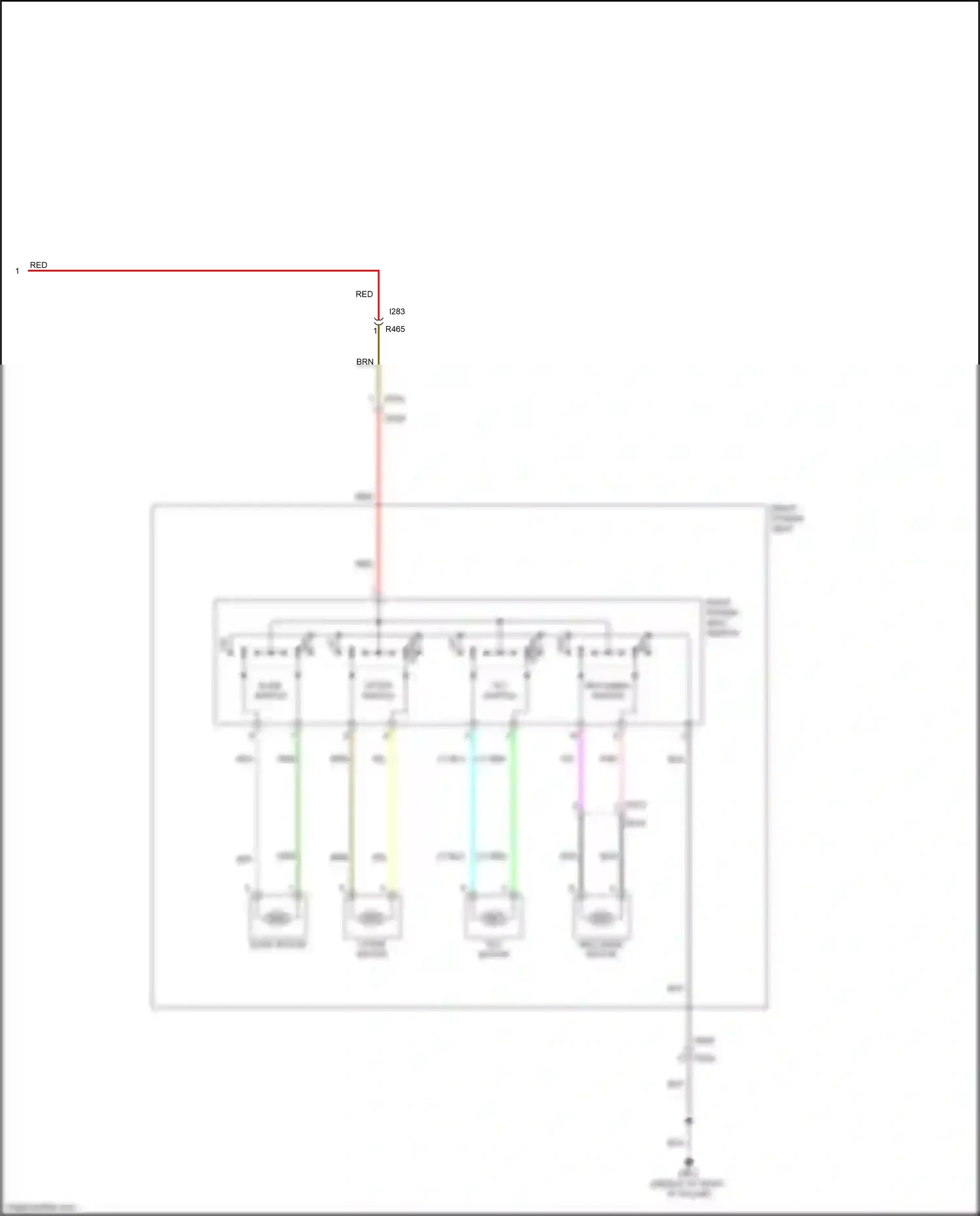 Wiring diagram tilt switch for Subaru Forester SK (2018-2021) (3 of 3)