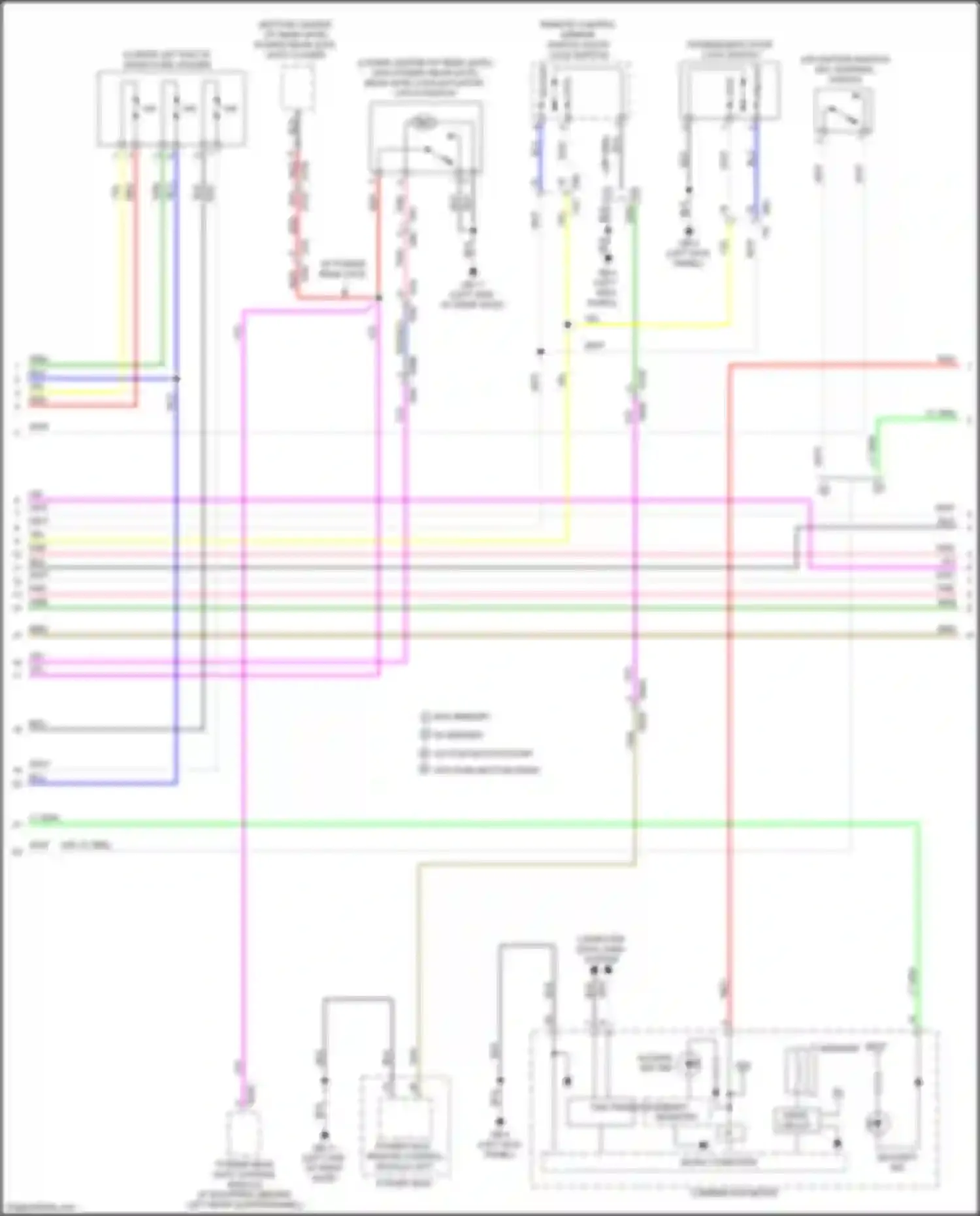 Wiring diagram w/ memory for Subaru Forester SK (2018-2021) (2 of 11)