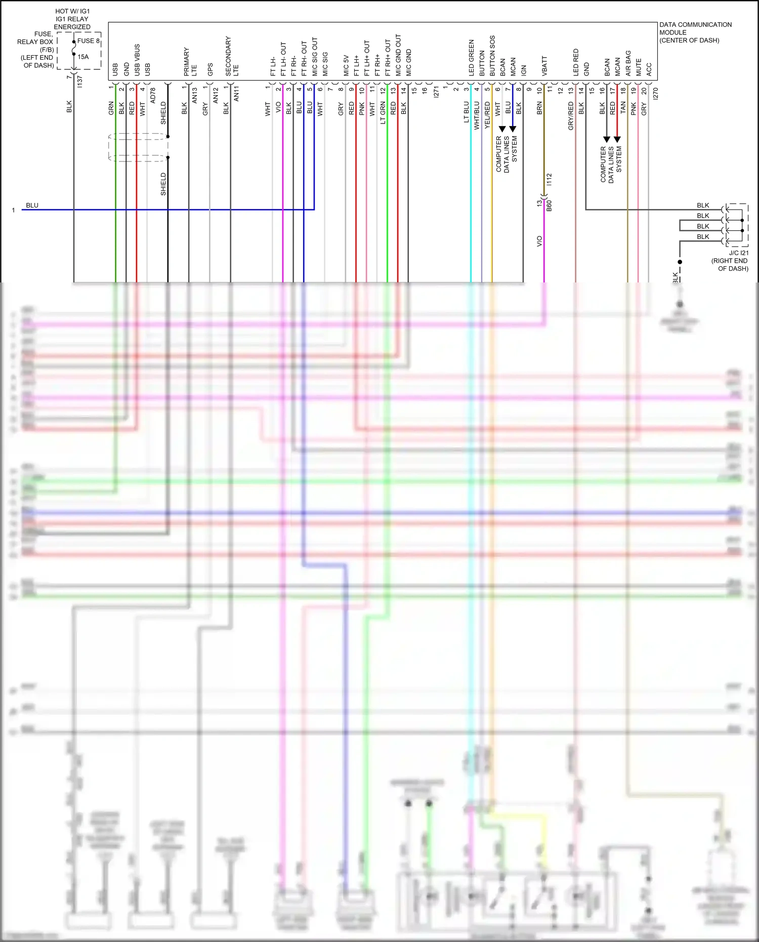 Wiring diagram wht for Subaru Forester SK (2018-2021) (13 of 114)