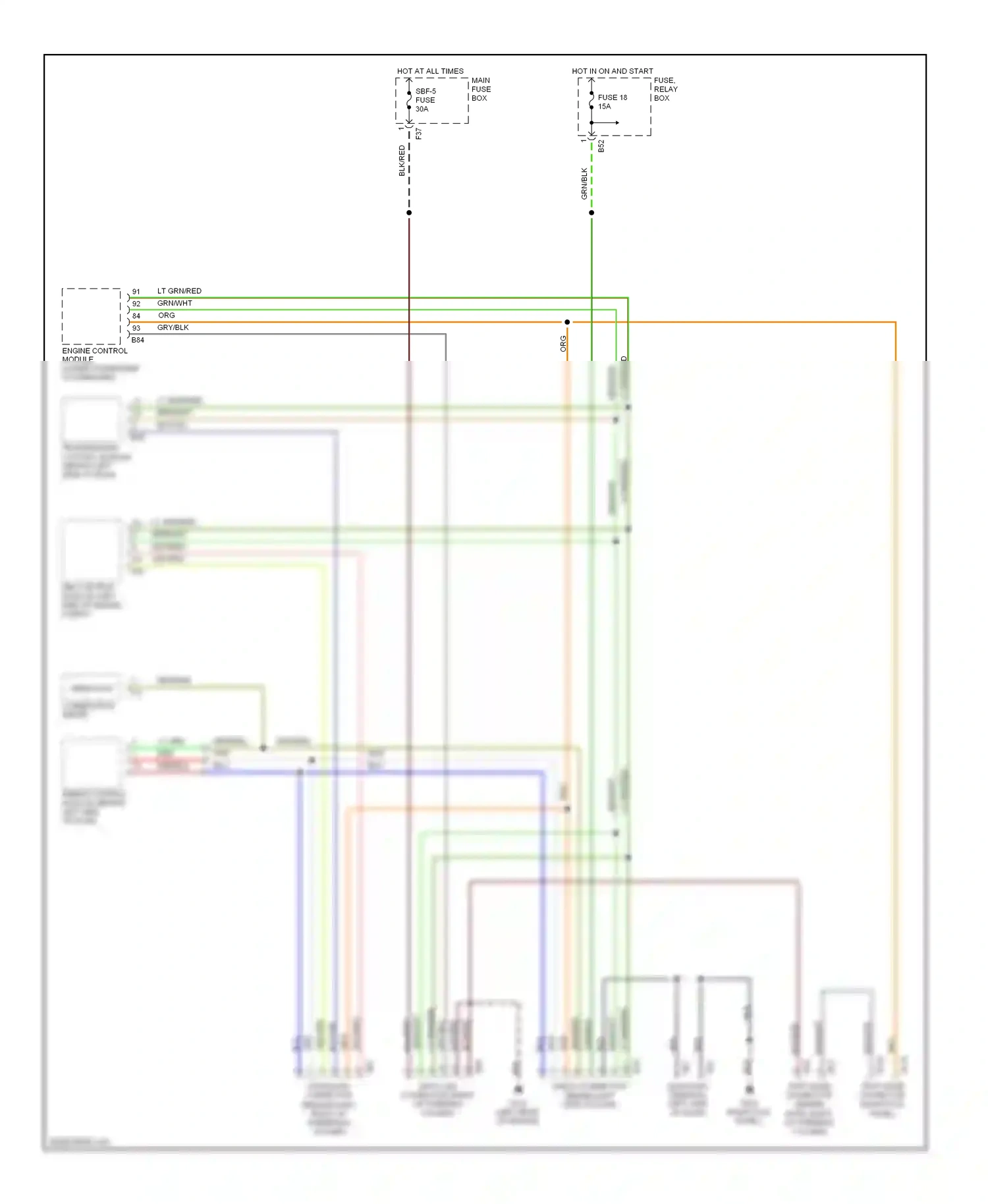 Computer data lines — Computer data lines. Subaru Impreza GC/GF (1992-2000)
