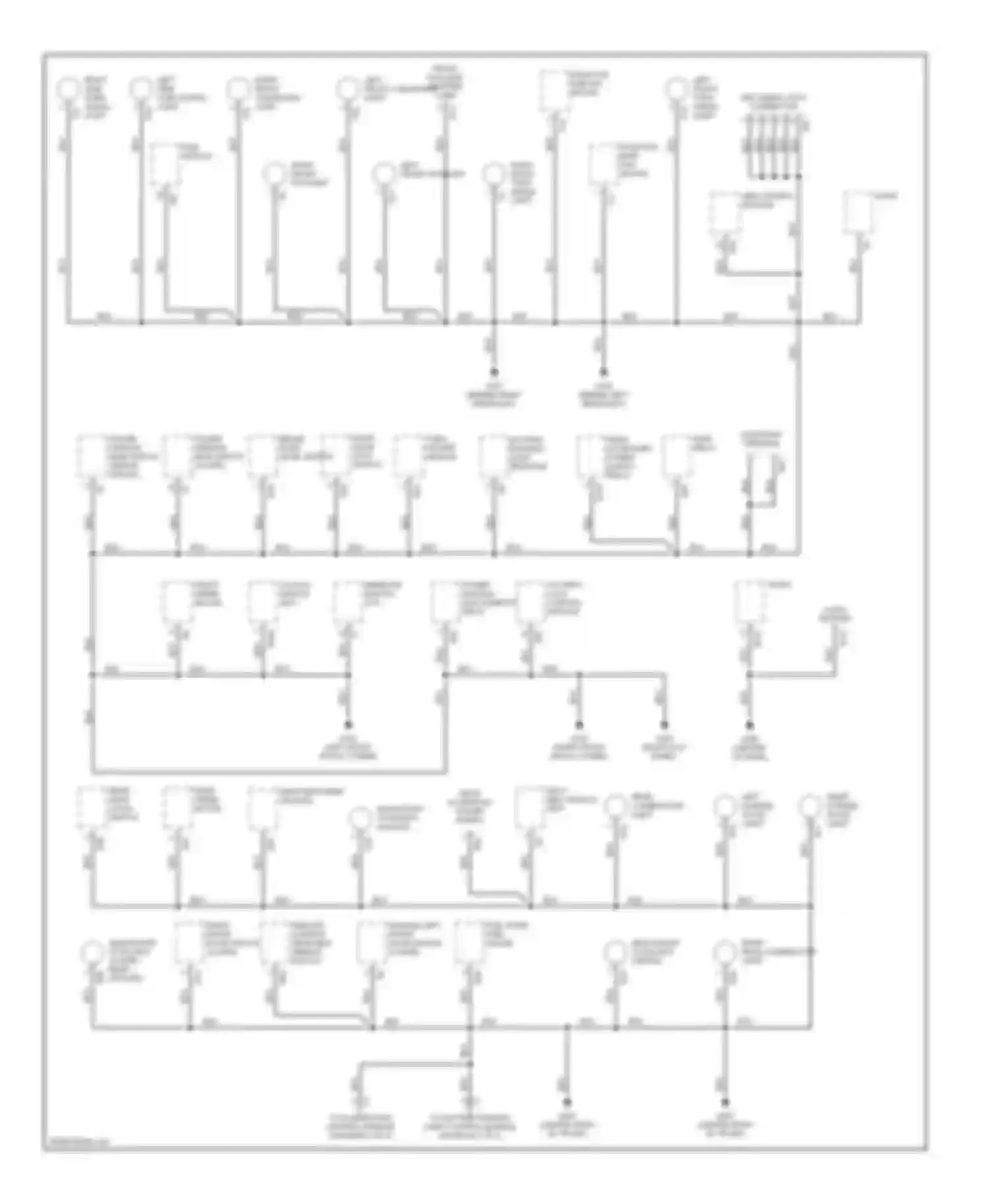 Impreza Subaru GC/GF (1992-2000): Ground distribution circuit (1 of 2)