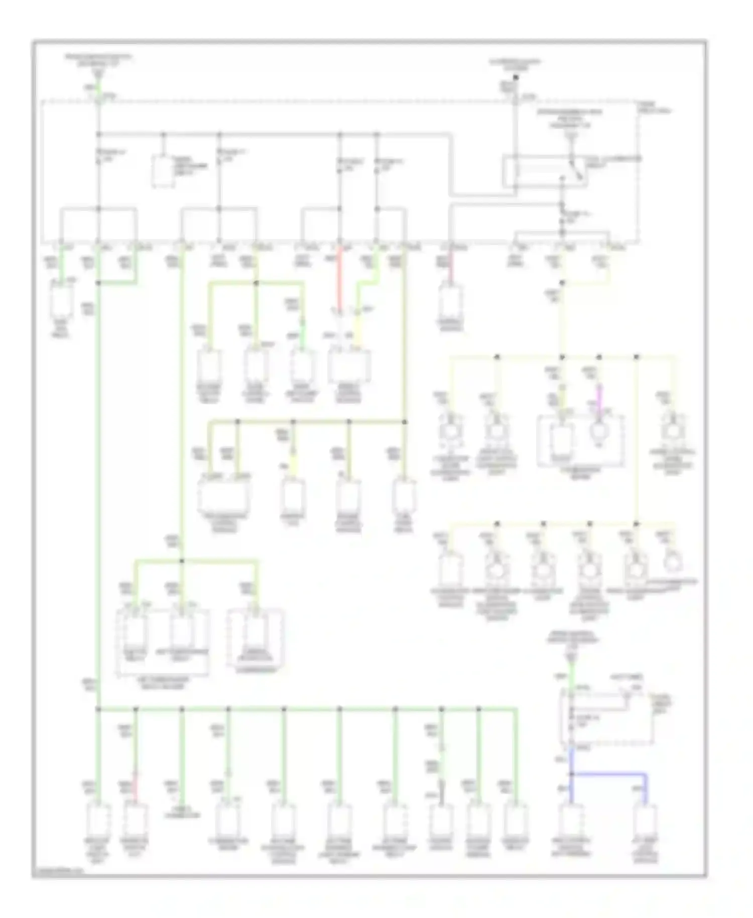 Impreza Subaru GC/GF (1992-2000): Power distribution circuit (3 of 3)
