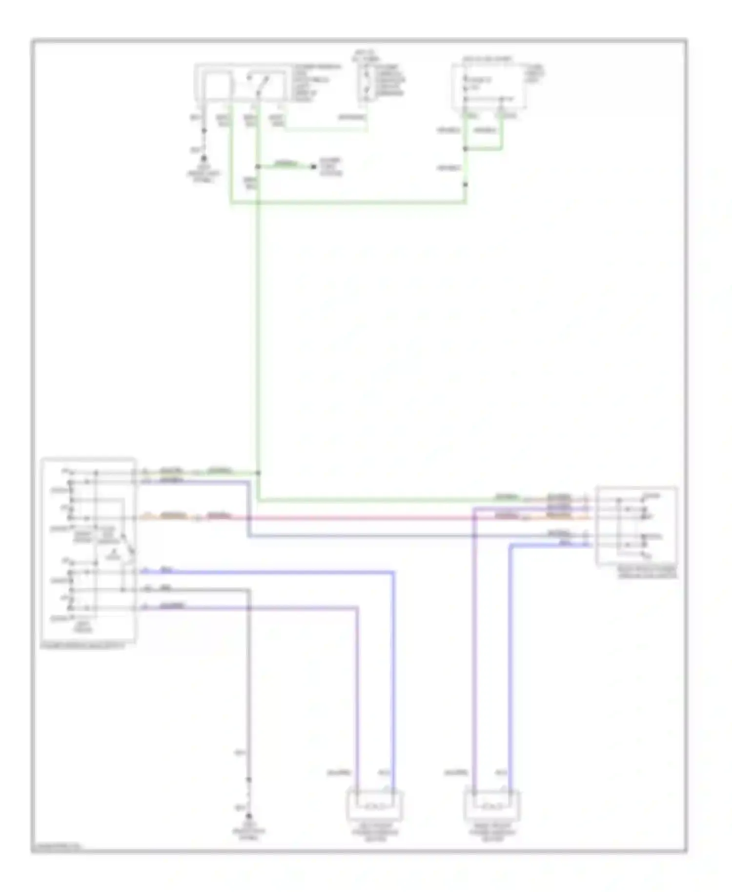 Impreza Subaru GC/GF (1992-2000): Power window circuit, coupe