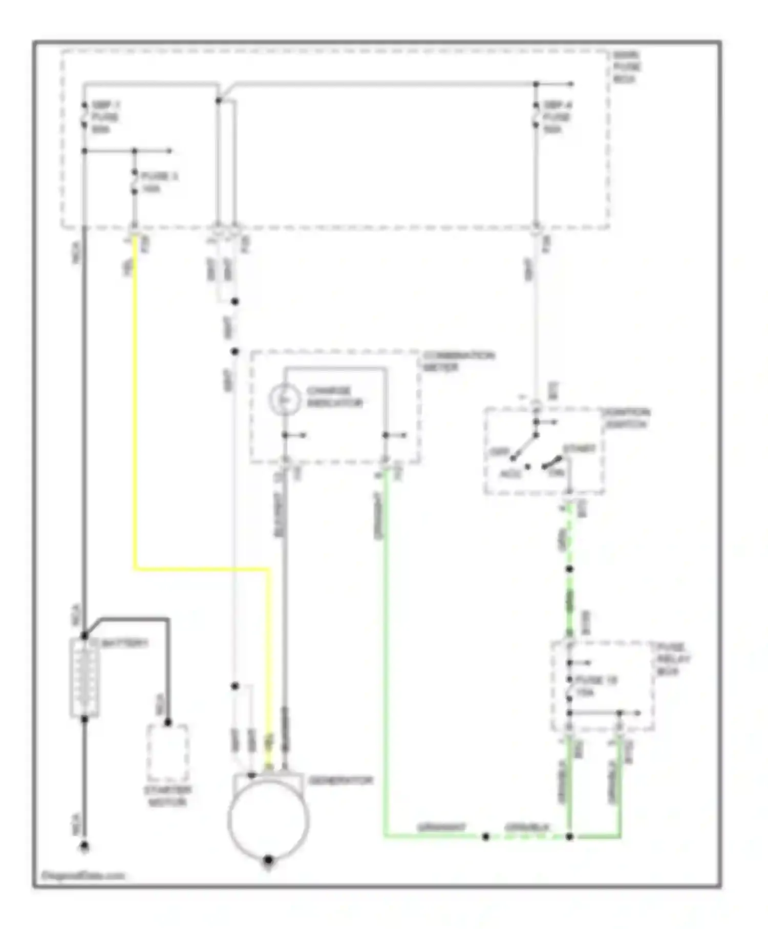 Impreza Subaru GC/GF (1992-2000): Charging circuit
