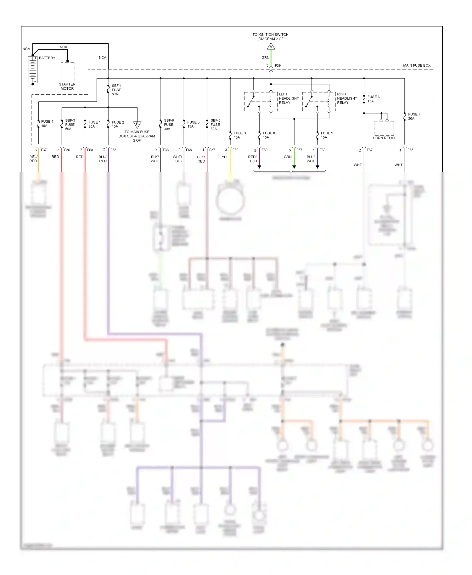 Subaru Impreza GC/GF (1992-2000) abs control module wiring diagram  (2 of 3)