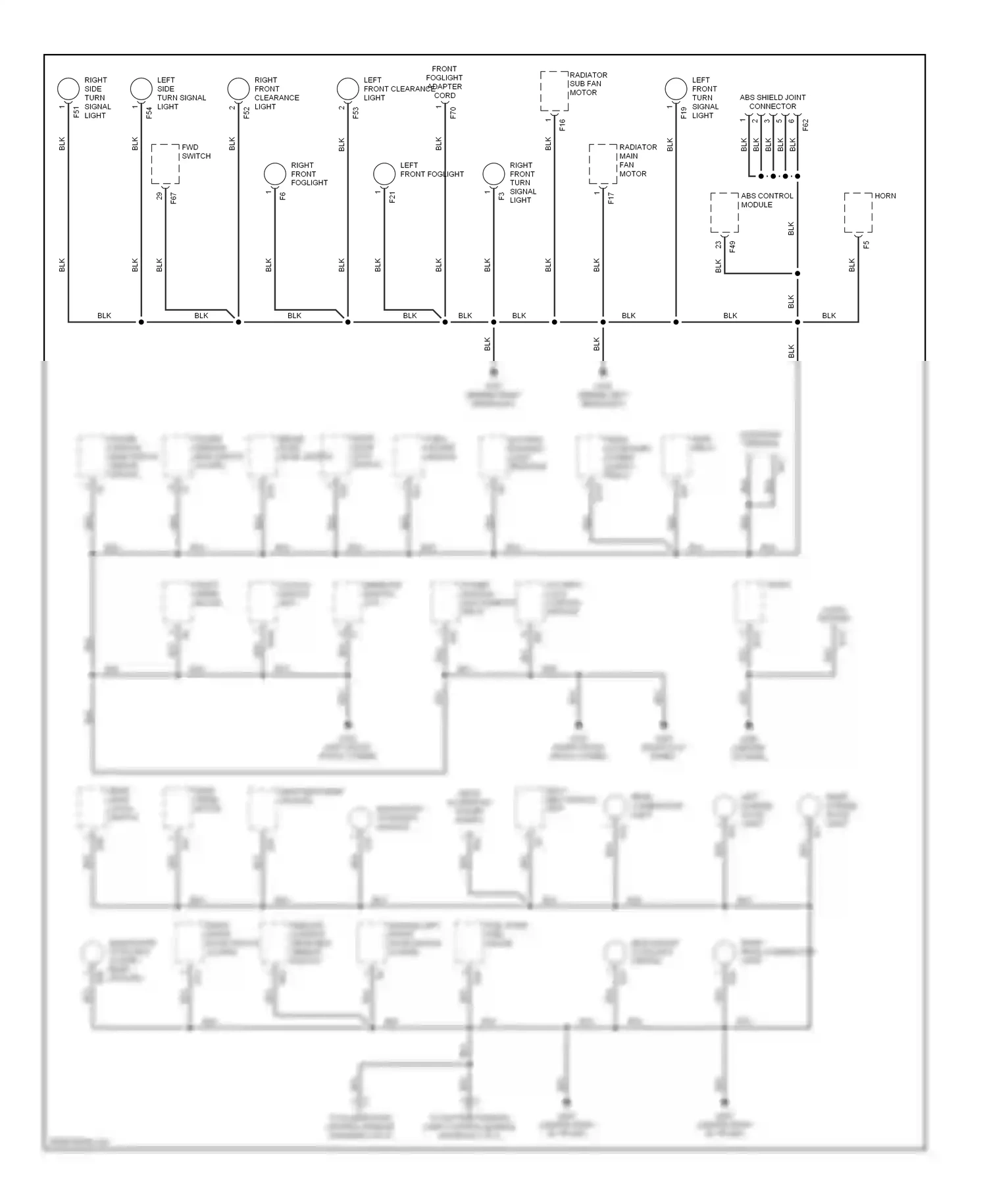 Subaru Impreza GC/GF (1992-2000) abs control module wiring diagram  (1 of 3)