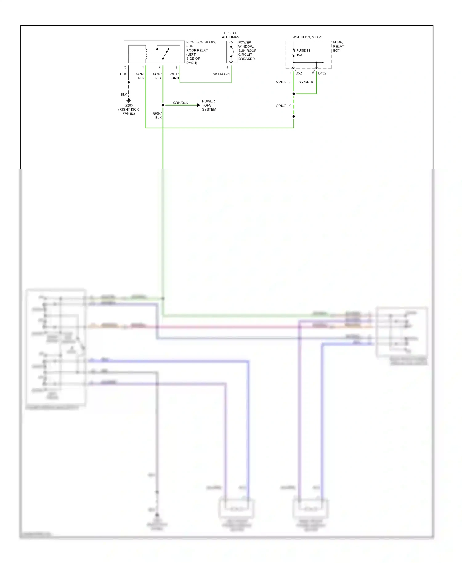 Subaru Impreza GC/GF (1992-2000) down left front wiring diagram  (1 of 2)