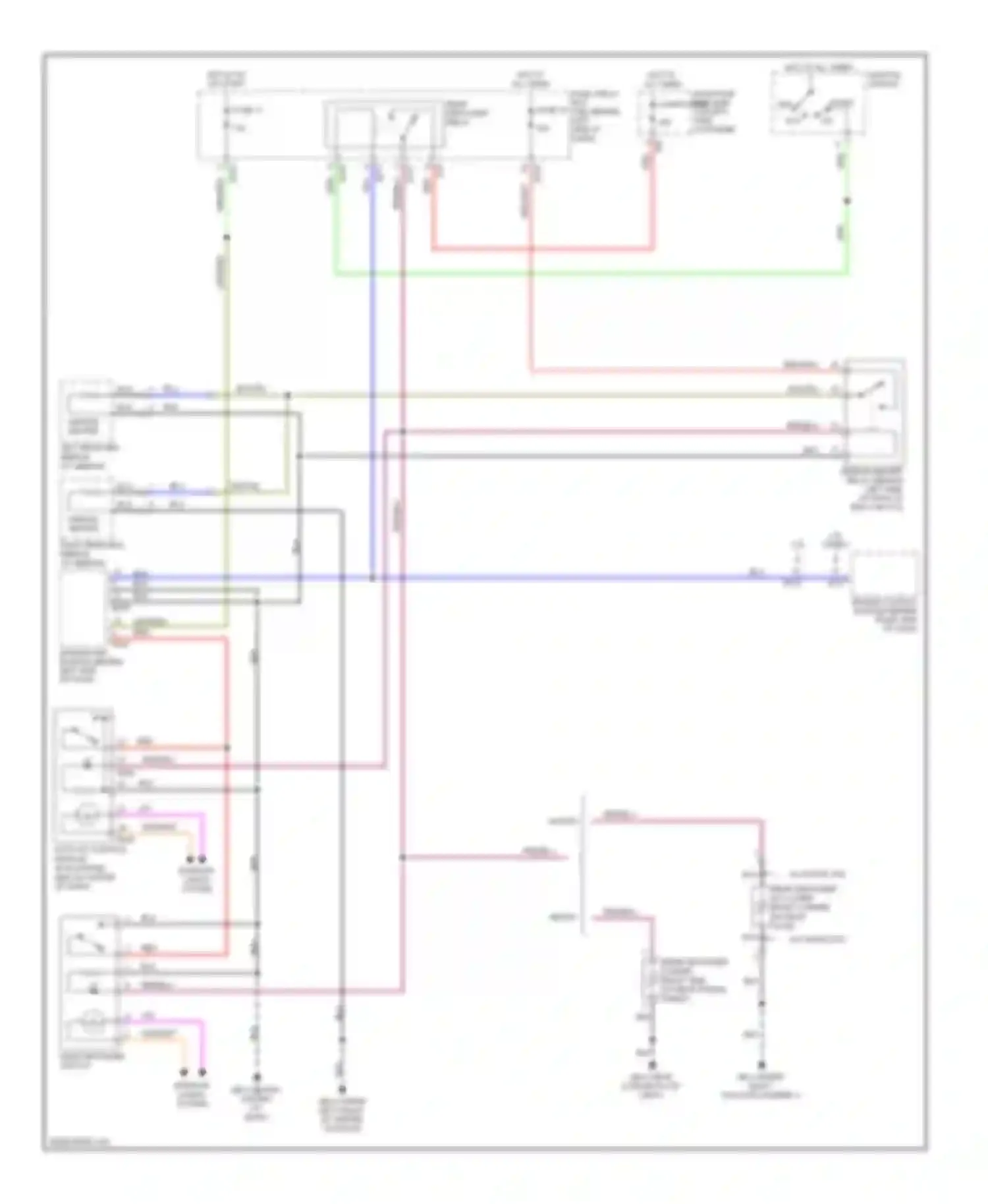 Impreza Subaru GD/GC/GG facelift 2 (2005-2007): Rear defogger circuit
