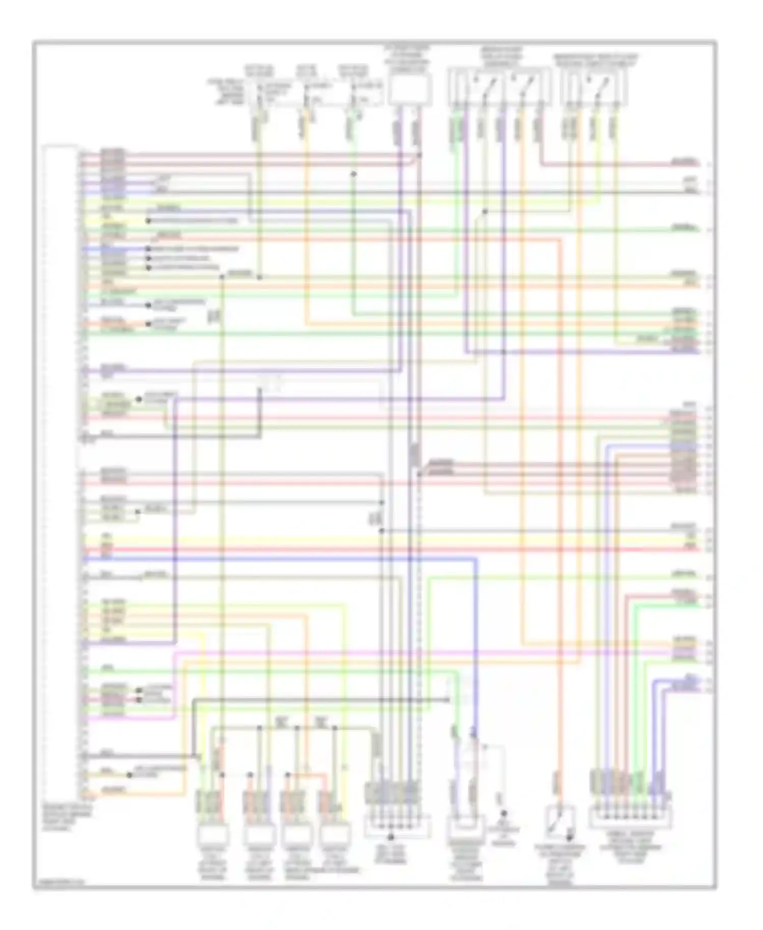 Impreza Subaru GD/GC/GG facelift 2 (2005-2007): Wiring diagram engine performance 2.5l turbo (1 of 4)
