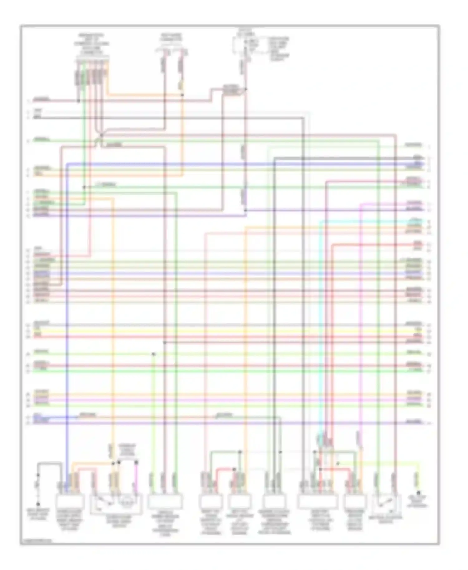 Impreza Subaru GD/GC/GG facelift 2 (2005-2007): Wiring diagram engine performance 2.5l turbo (2 of 4)