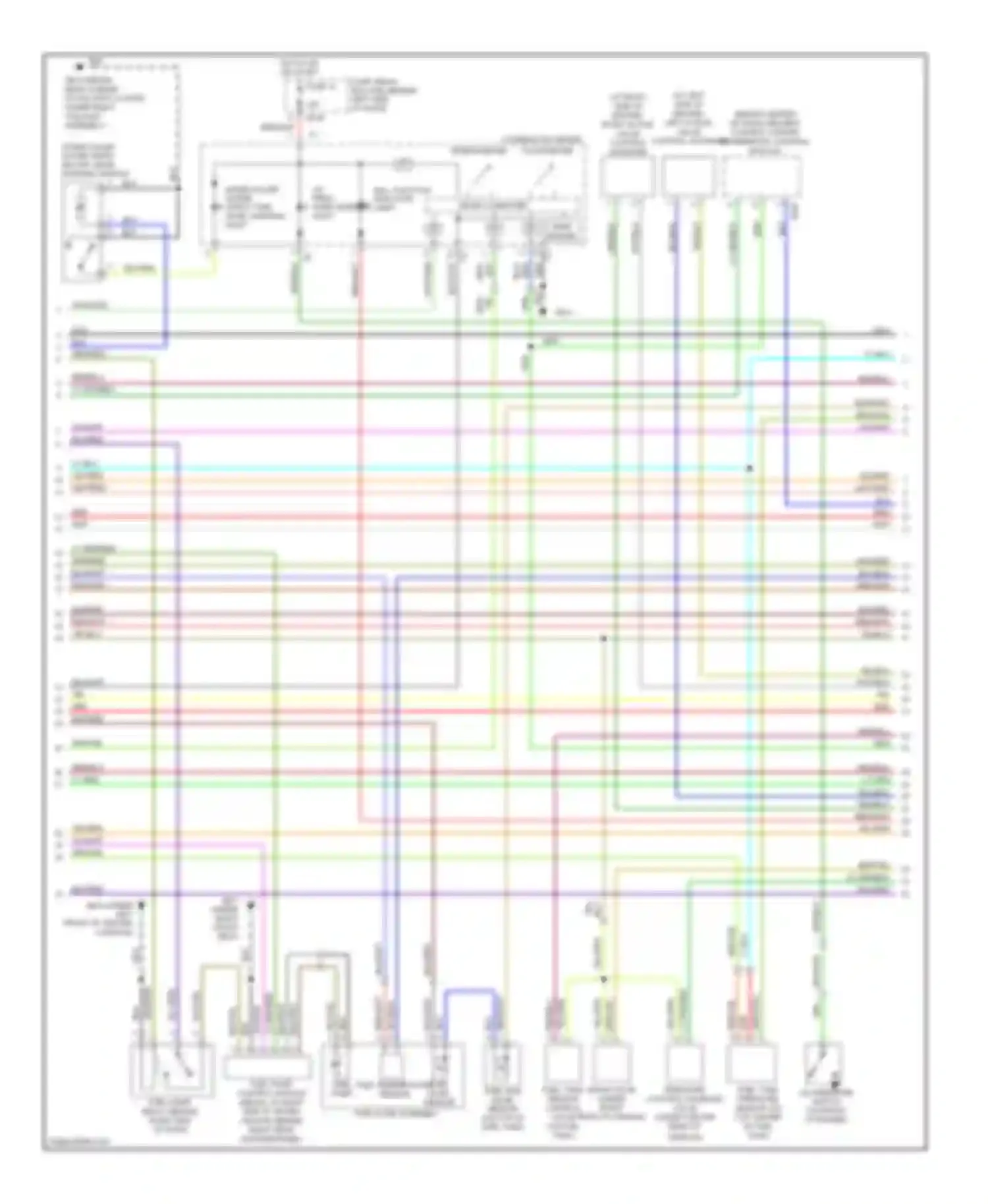 Impreza Subaru GD/GC/GG facelift 2 (2005-2007): Wiring diagram engine performance 2.5l turbo (3 of 4)
