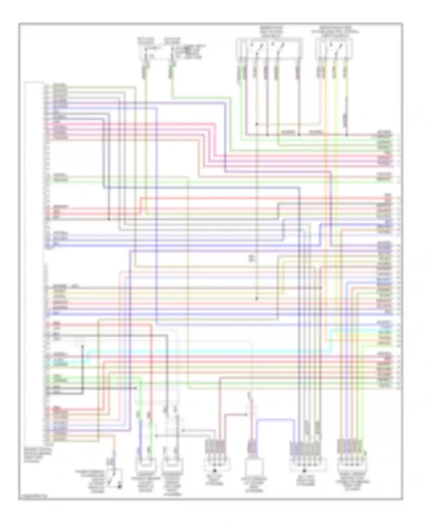 Impreza Subaru GD/GC/GG facelift 2 (2005-2007): Wiring diagram engine performance 2.5l (1 of 4)